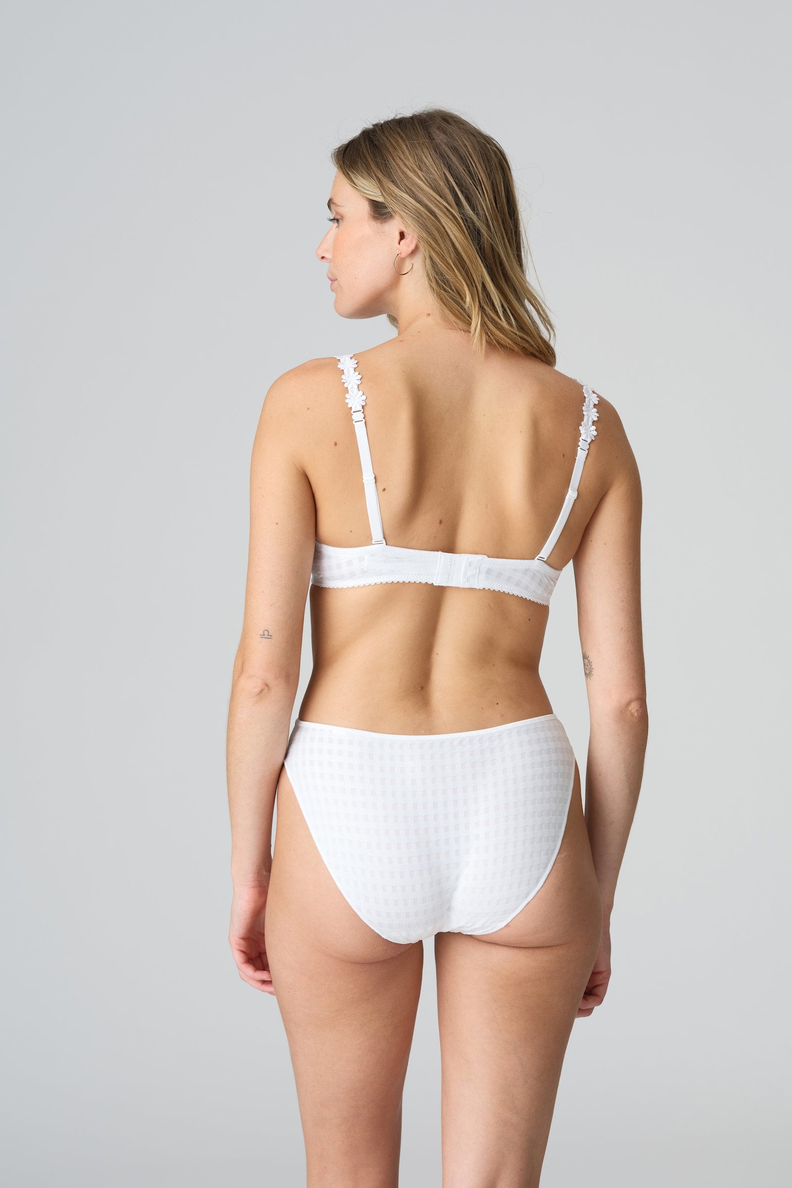 Marie Jo Avero Full Cup Bra styled on model in White