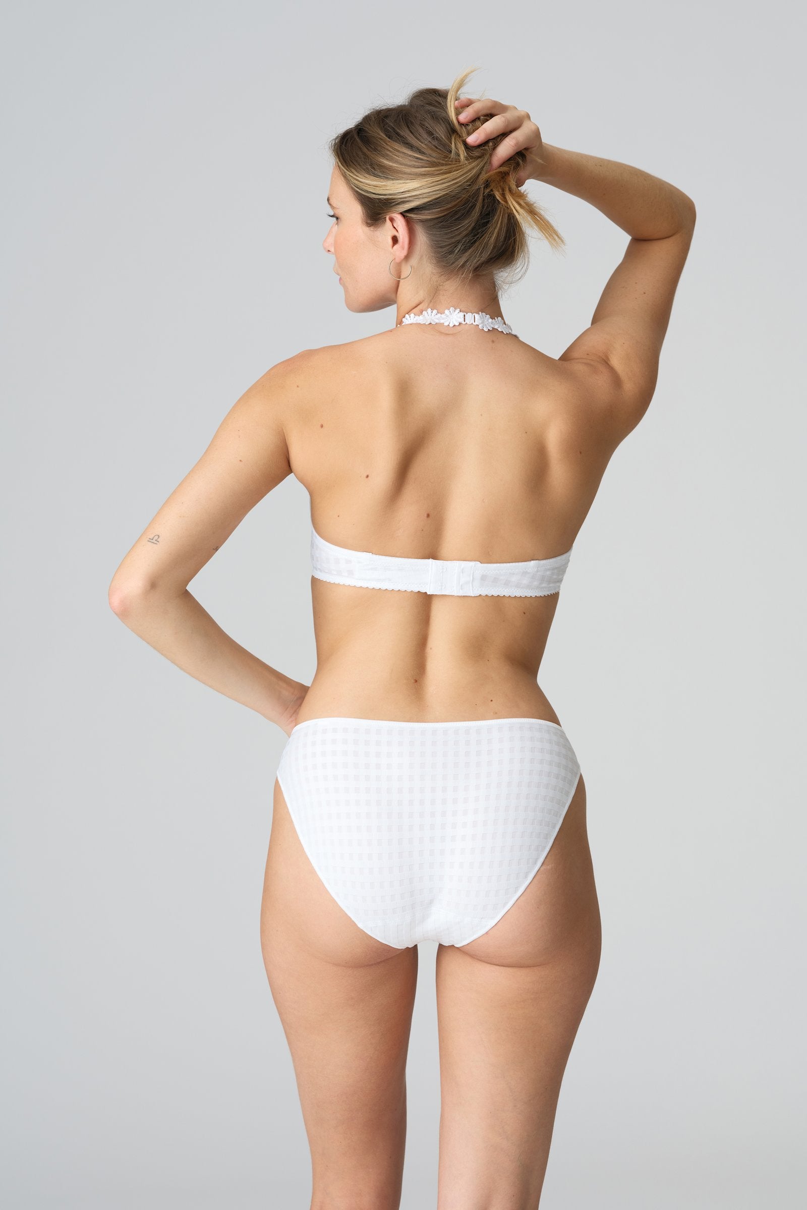 Marie Jo Avero Brief styled on model in White