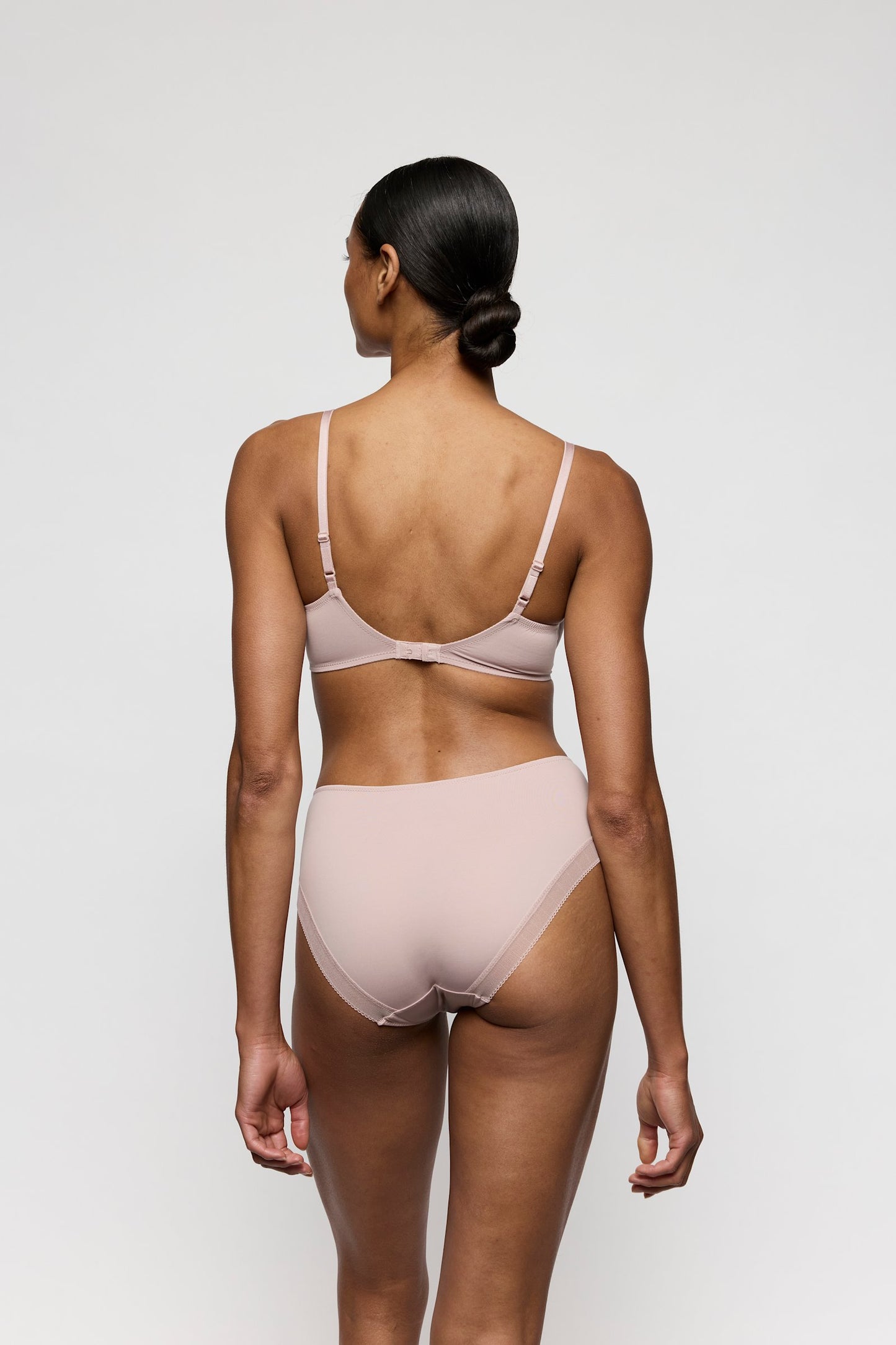 Marie Jo Milao Full Brief styled on model in Shadow Grey
