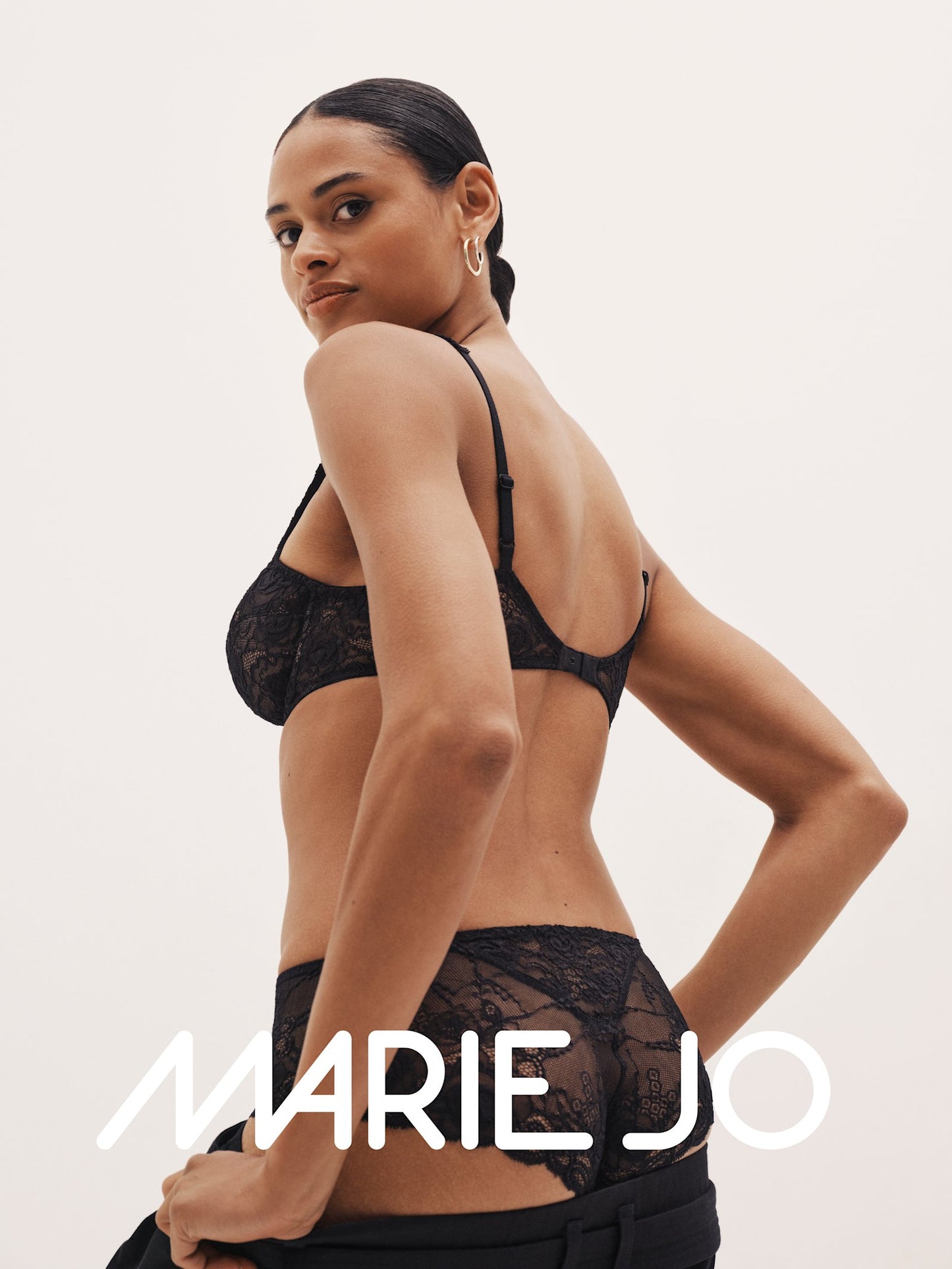 Marie Jo Cyrile Full Cup Bra styled view in Black