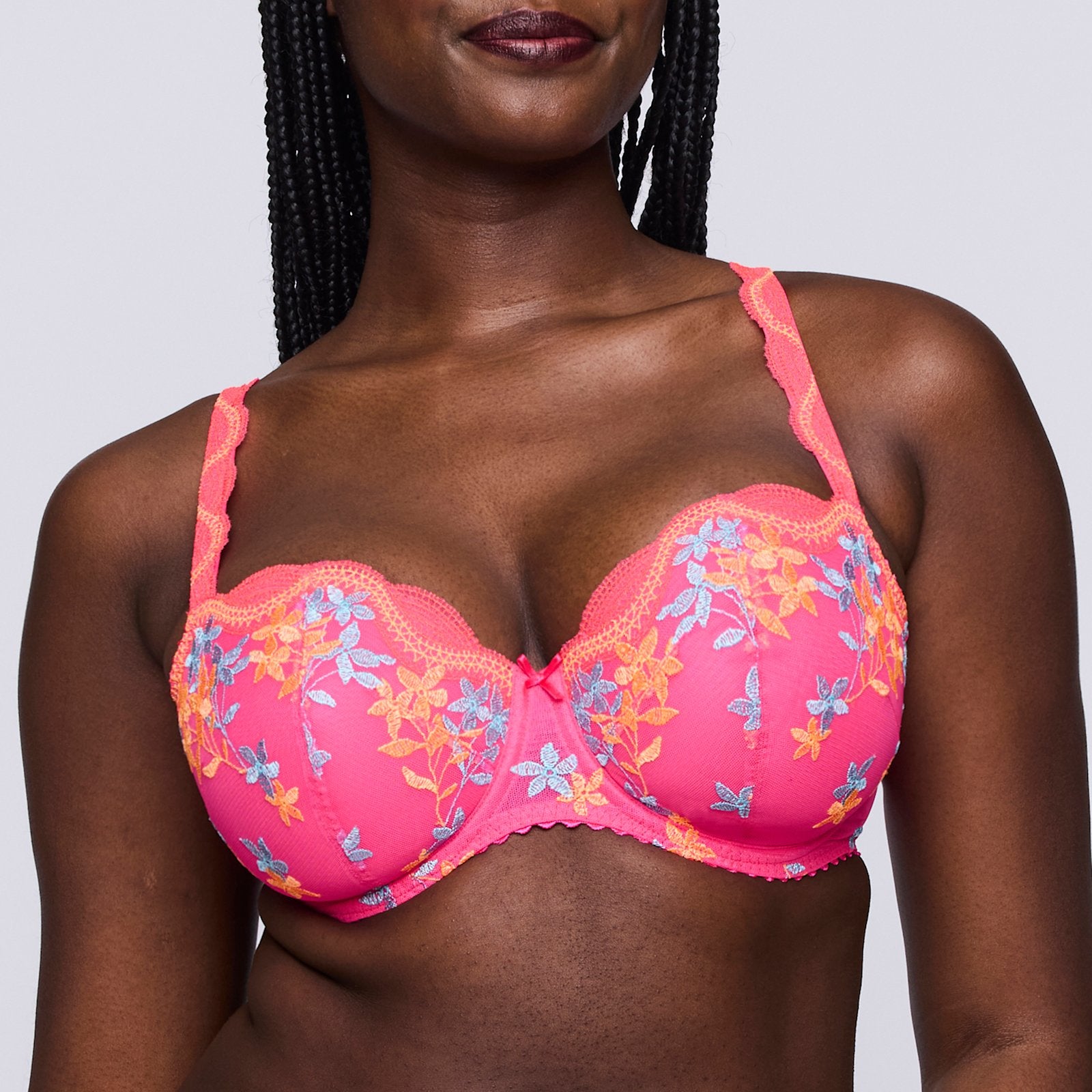 PrimaDonna Cala Luna Padded Balcony Bra in Blogger Pink