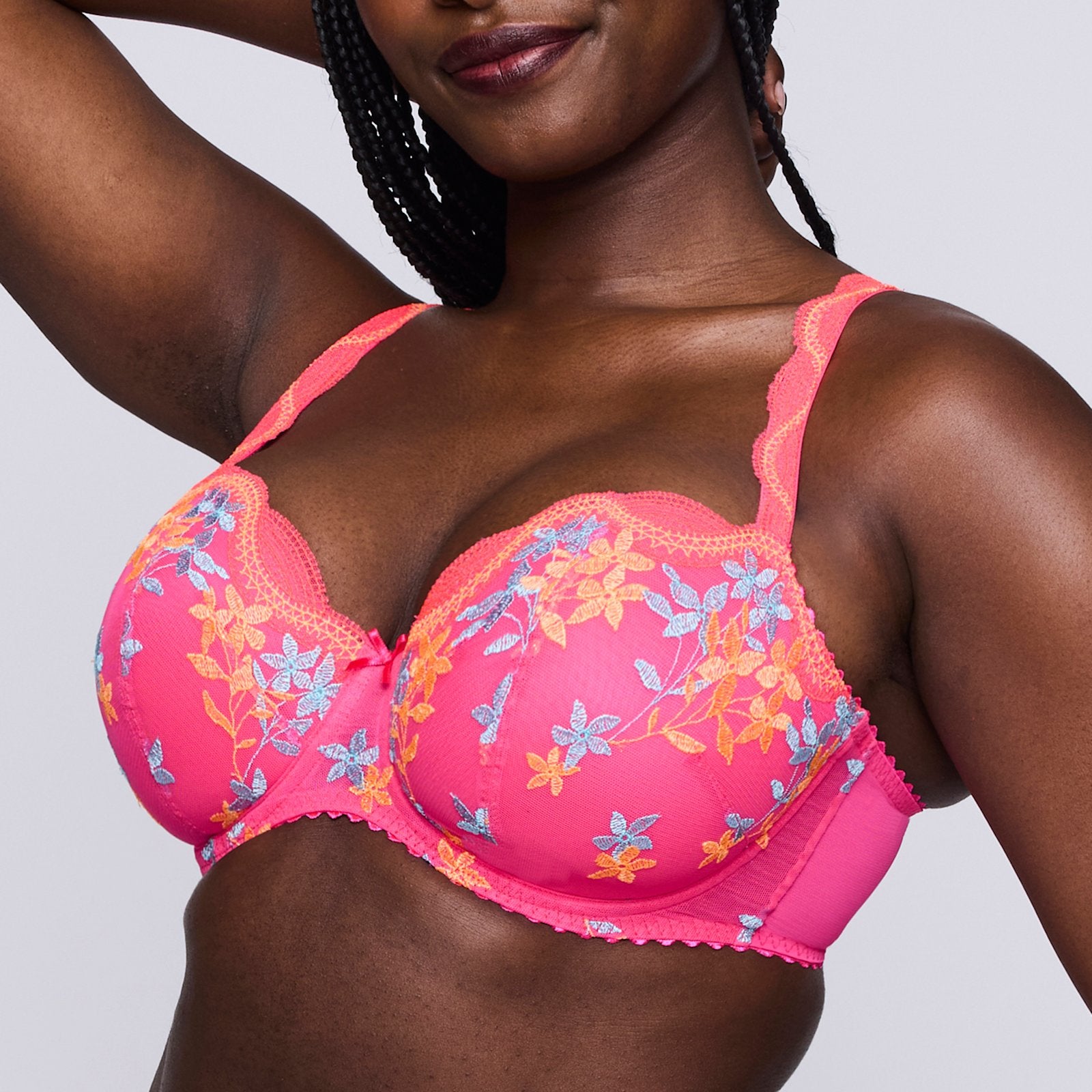 PrimaDonna Cala Luna Padded Balcony Bra in Blogger Pink