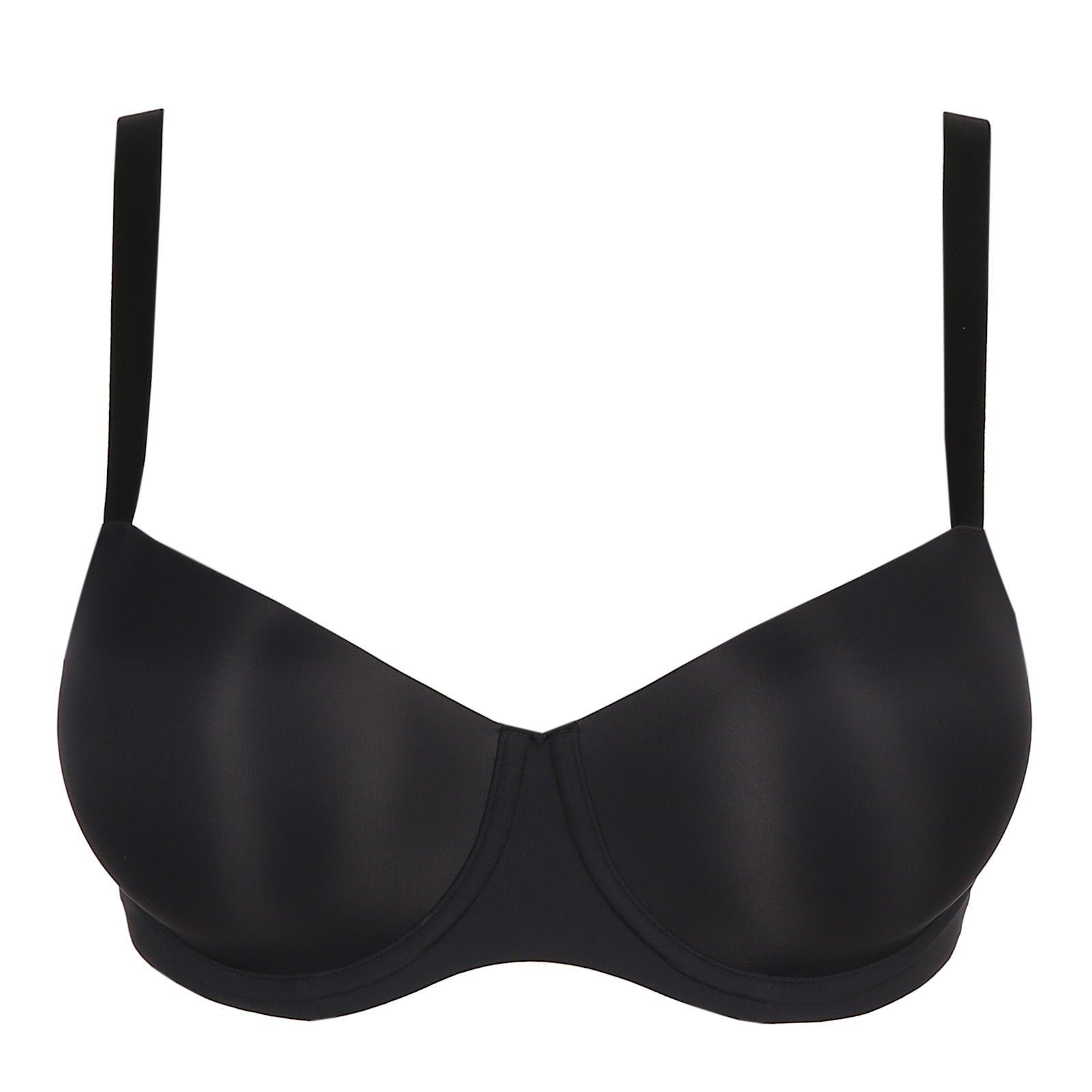 PrimaDonna Figuras Padded Balcony Bra flat lay in Charcoal