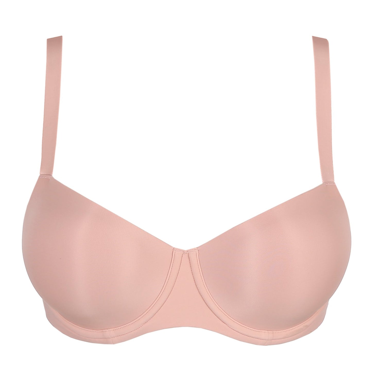 PrimaDonna Figuras Padded Balcony Bra flat lay in Powder Rose
