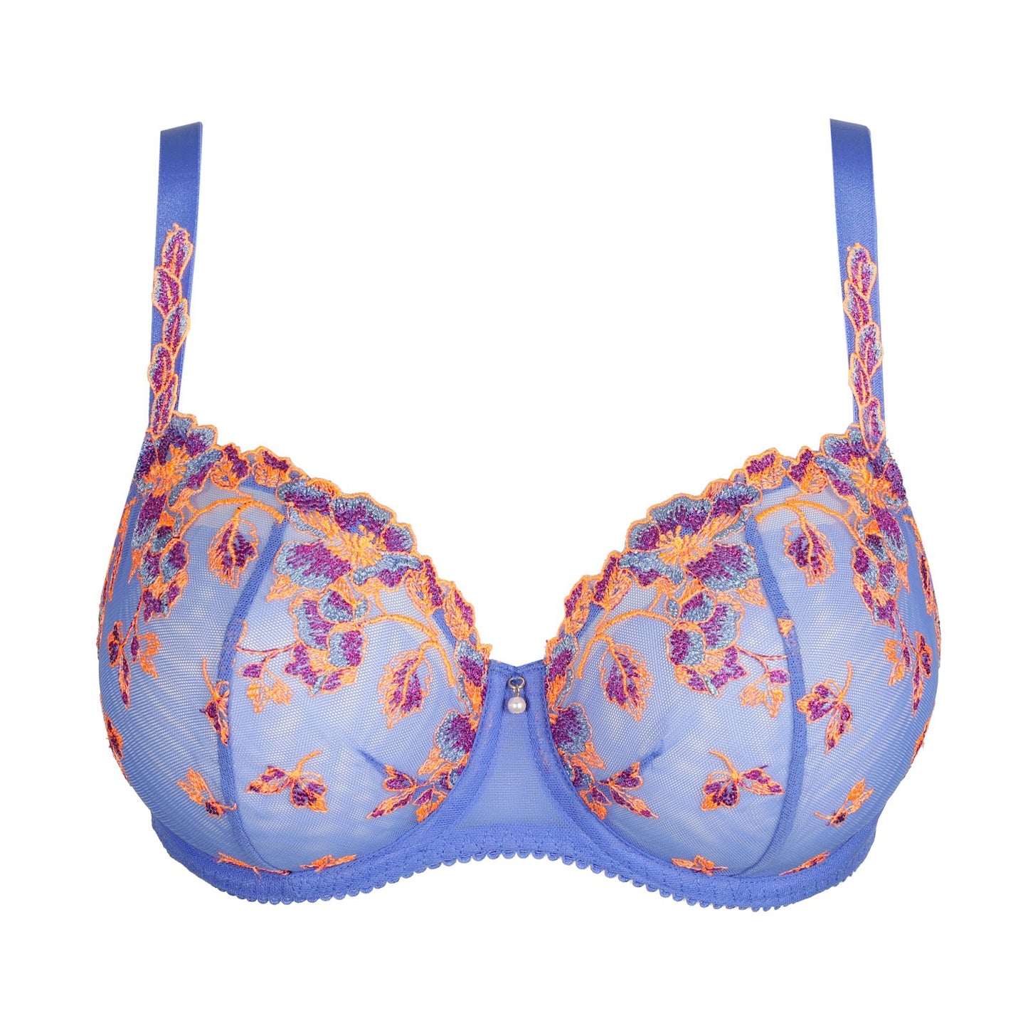 PrimaDonna Lenca Balcony Bra flat lay in Blue Eyes
