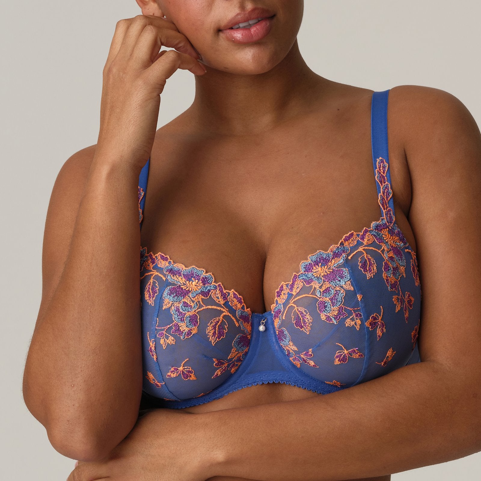 PrimaDonna Lenca Balcony Bra in Blue Eyes