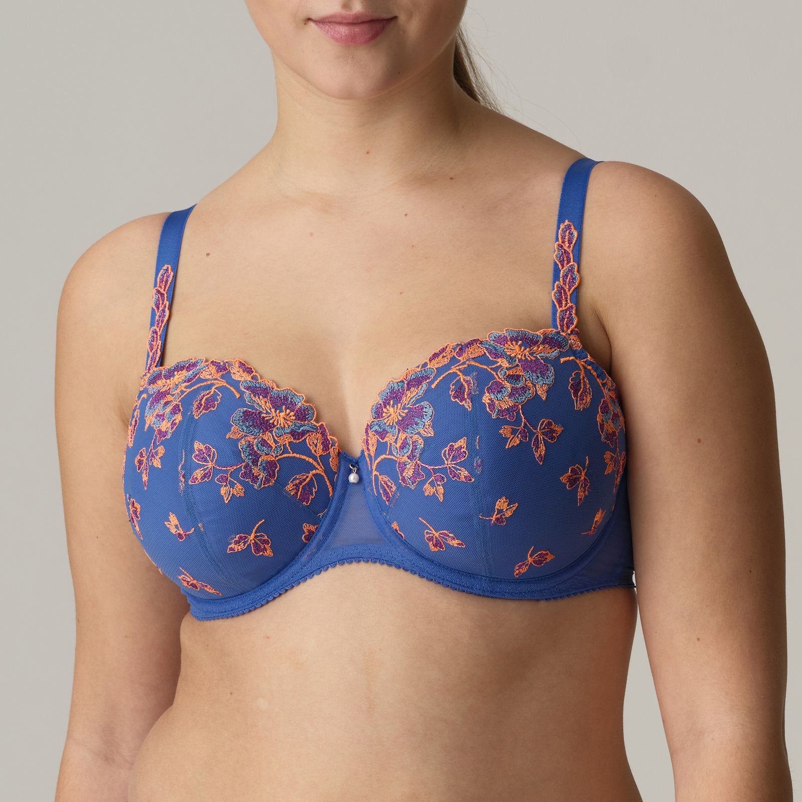PrimaDonna Lenca Padded Balcony Bra in Blue Eyes