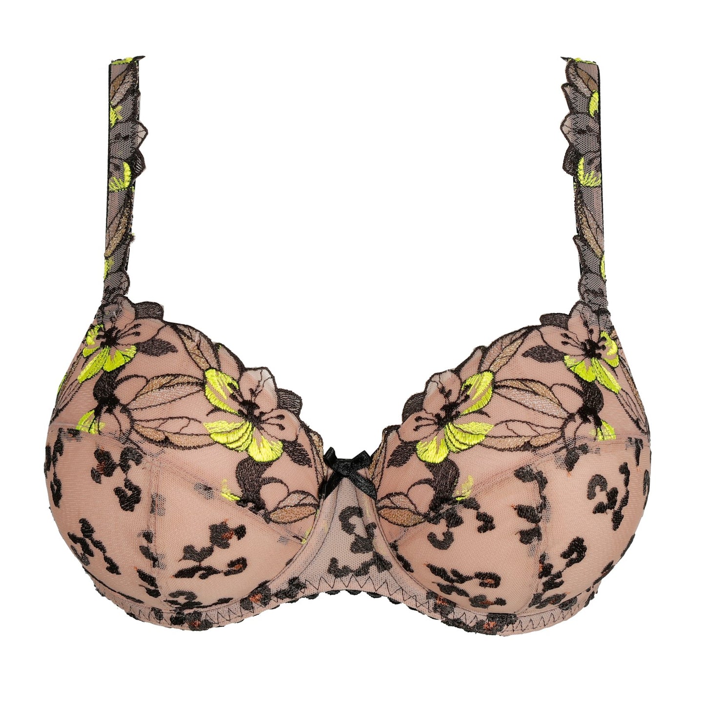 PrimaDonna Manali Padded Balcony Bra flat lay in Wild Bloom