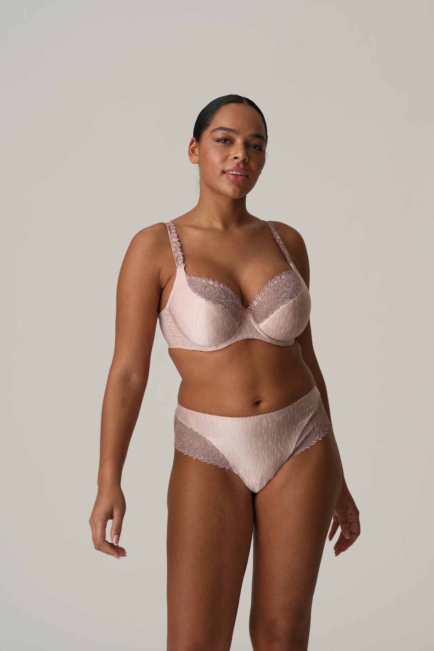 PrimaDonna Monterrey Padded Balcony Bra on model in Vintage Pink