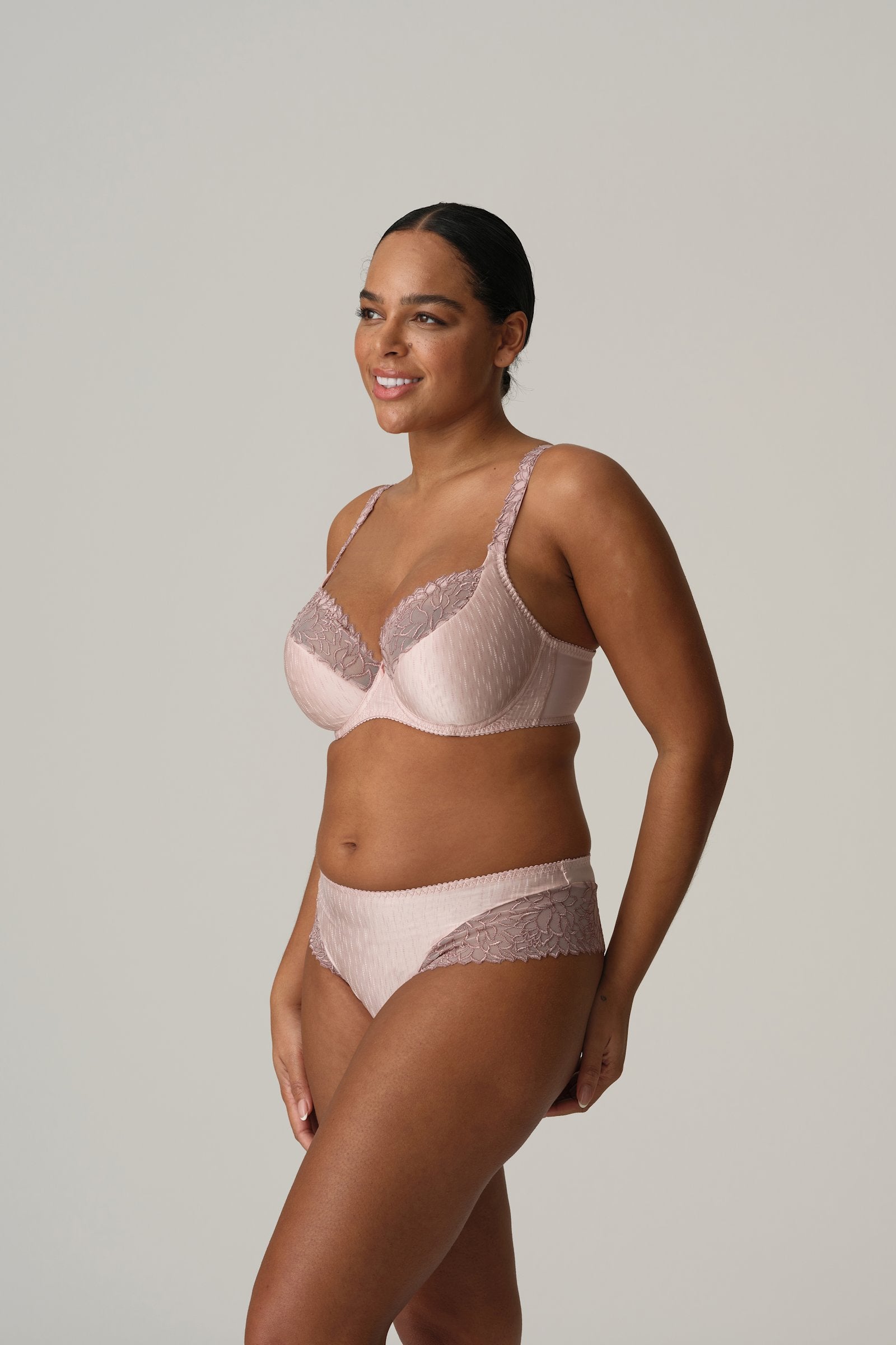 PrimaDonna Monterrey Padded Balcony Bra on model in Vintage Pink