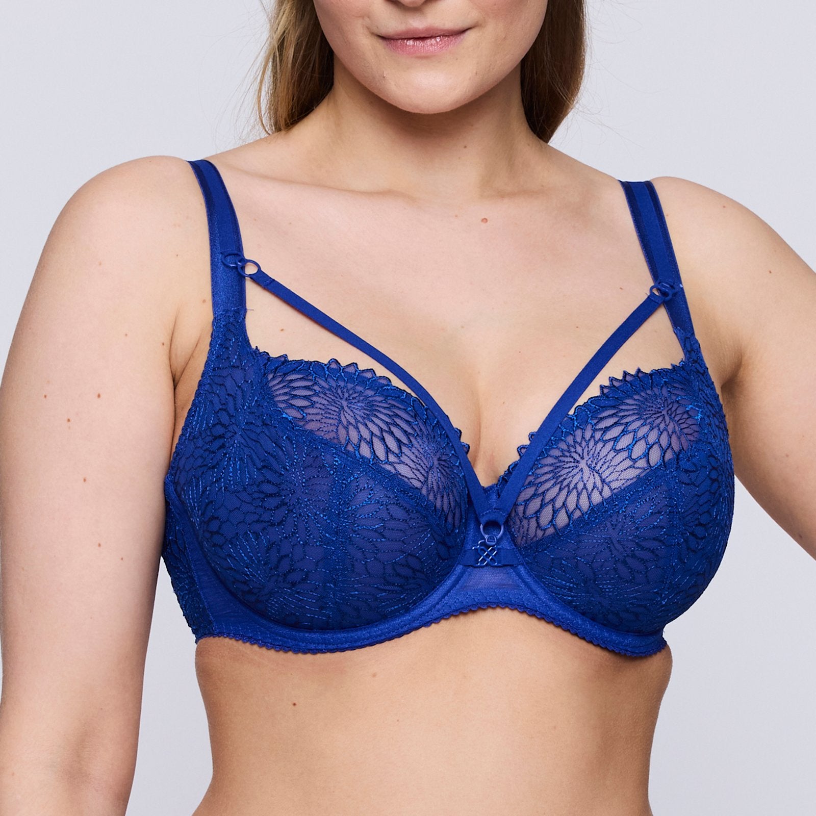 PrimaDonna Sophora Balcony Bra in Blue Print