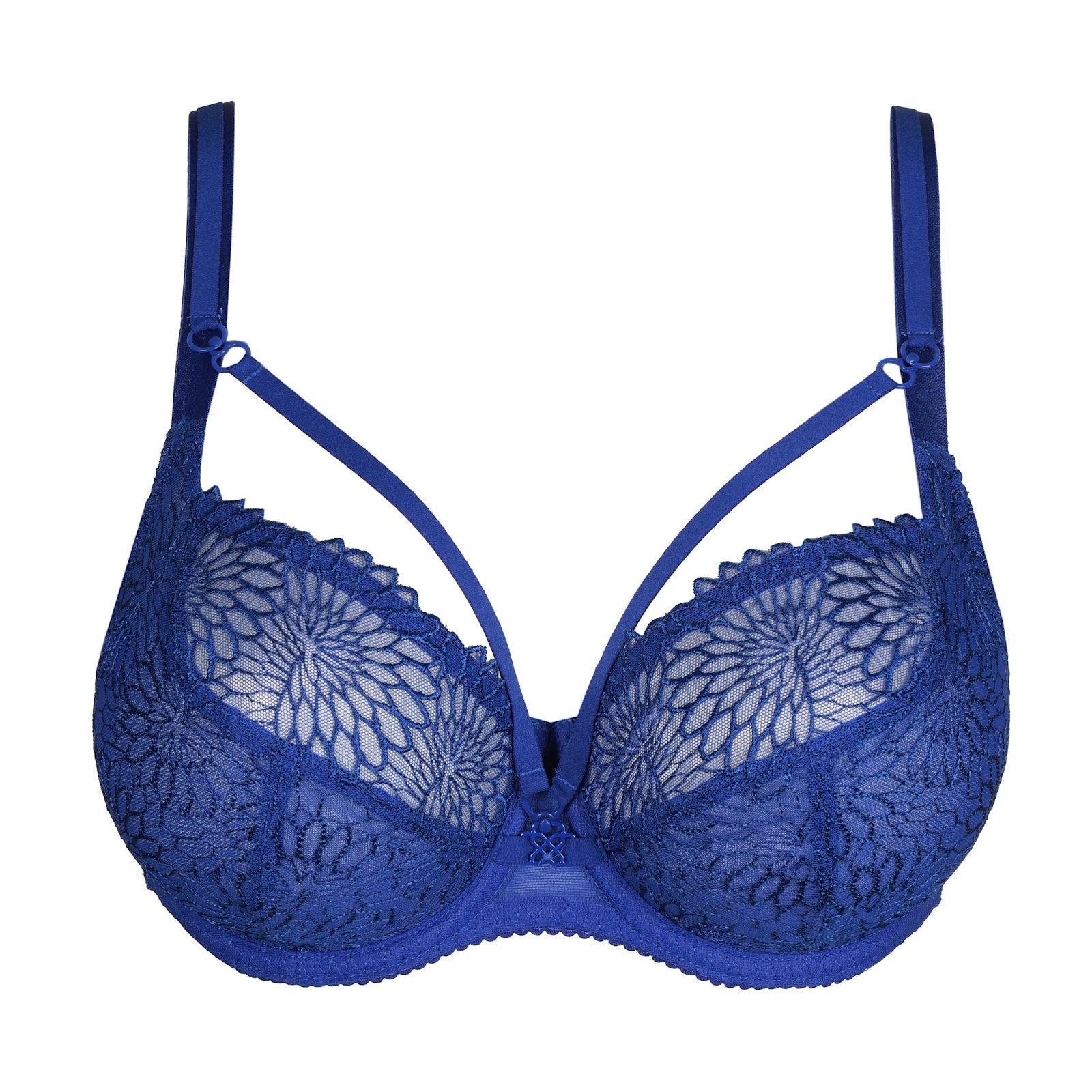 PrimaDonna Sophora Balcony Bra flat lay in Blue Print