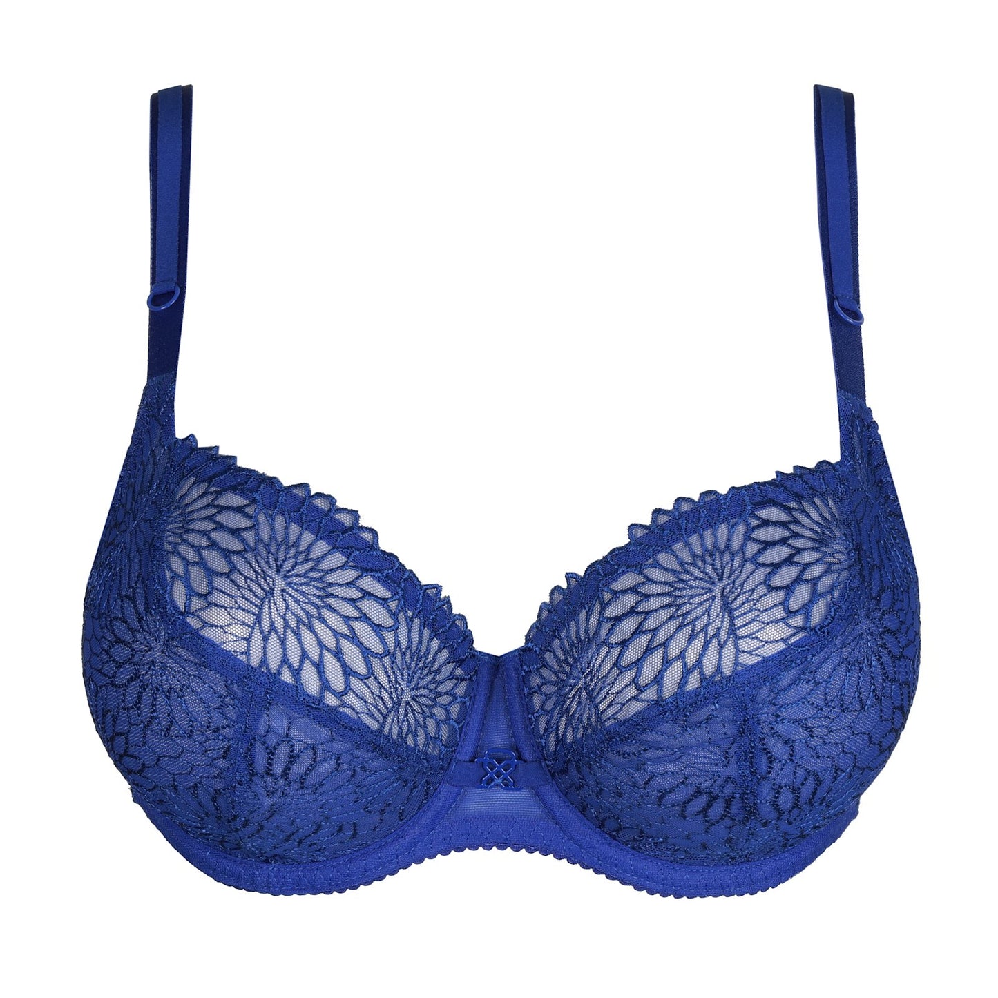 PrimaDonna Sophora Balcony Bra flat lay in Blue Print