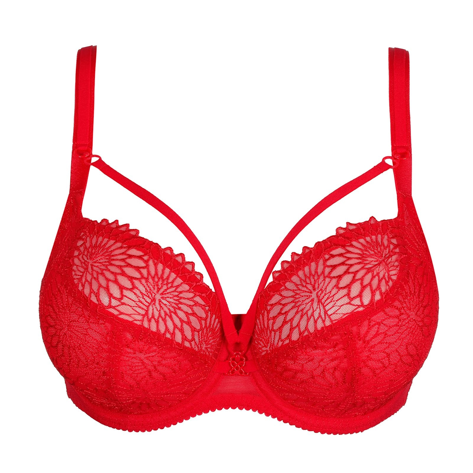 PrimaDonna Sophora Balcony Bra flat lay in True Red