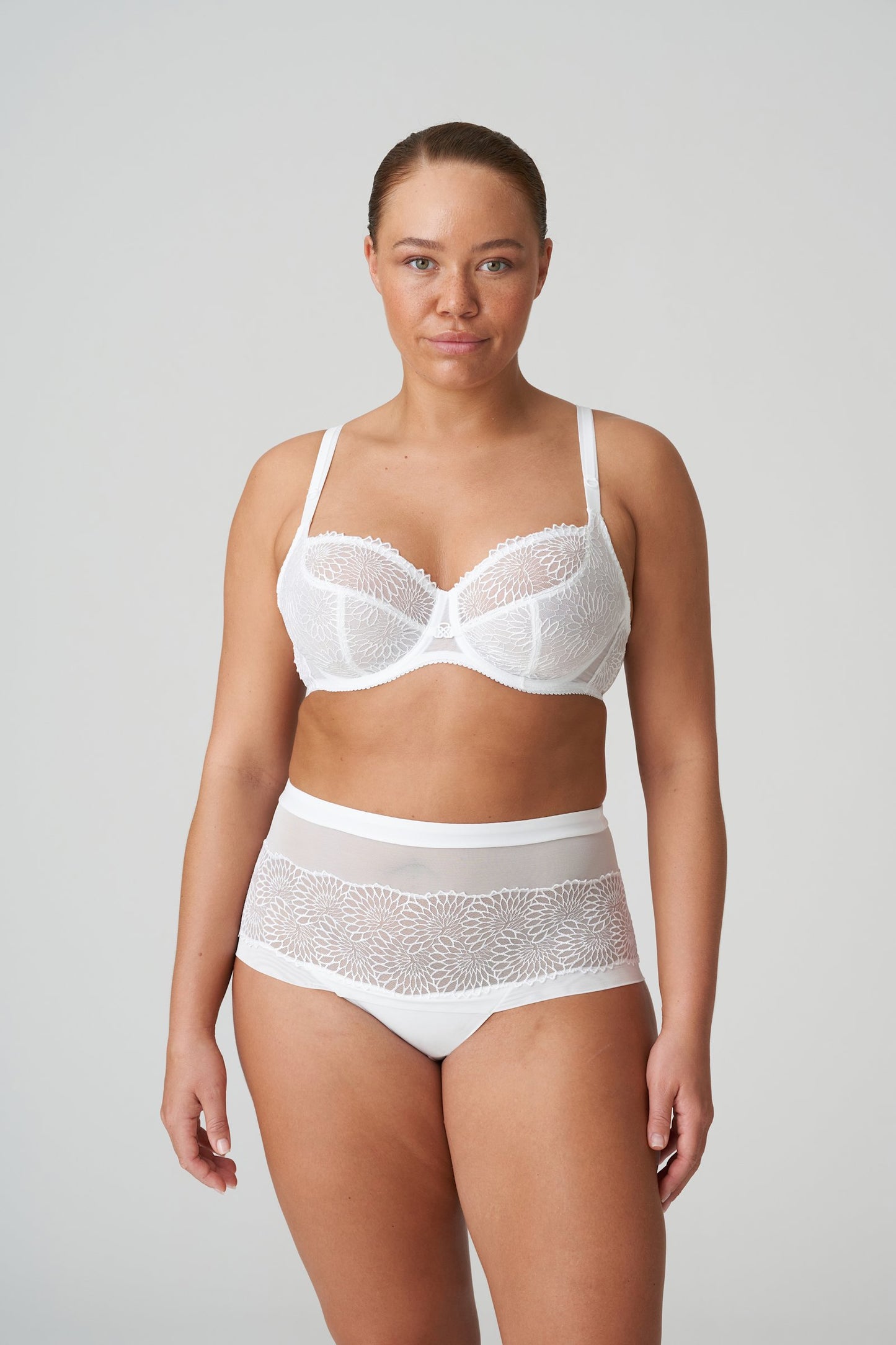 PrimaDonna Sophora Balcony Bra on model in White