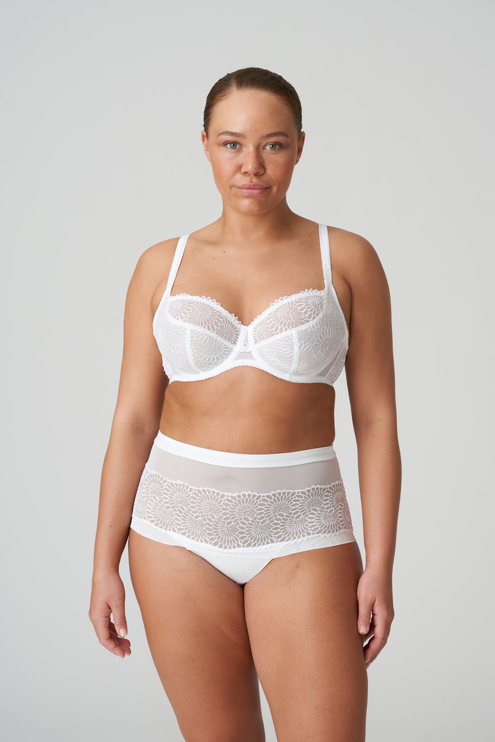 PrimaDonna Sophora Balcony Bra on model in White
