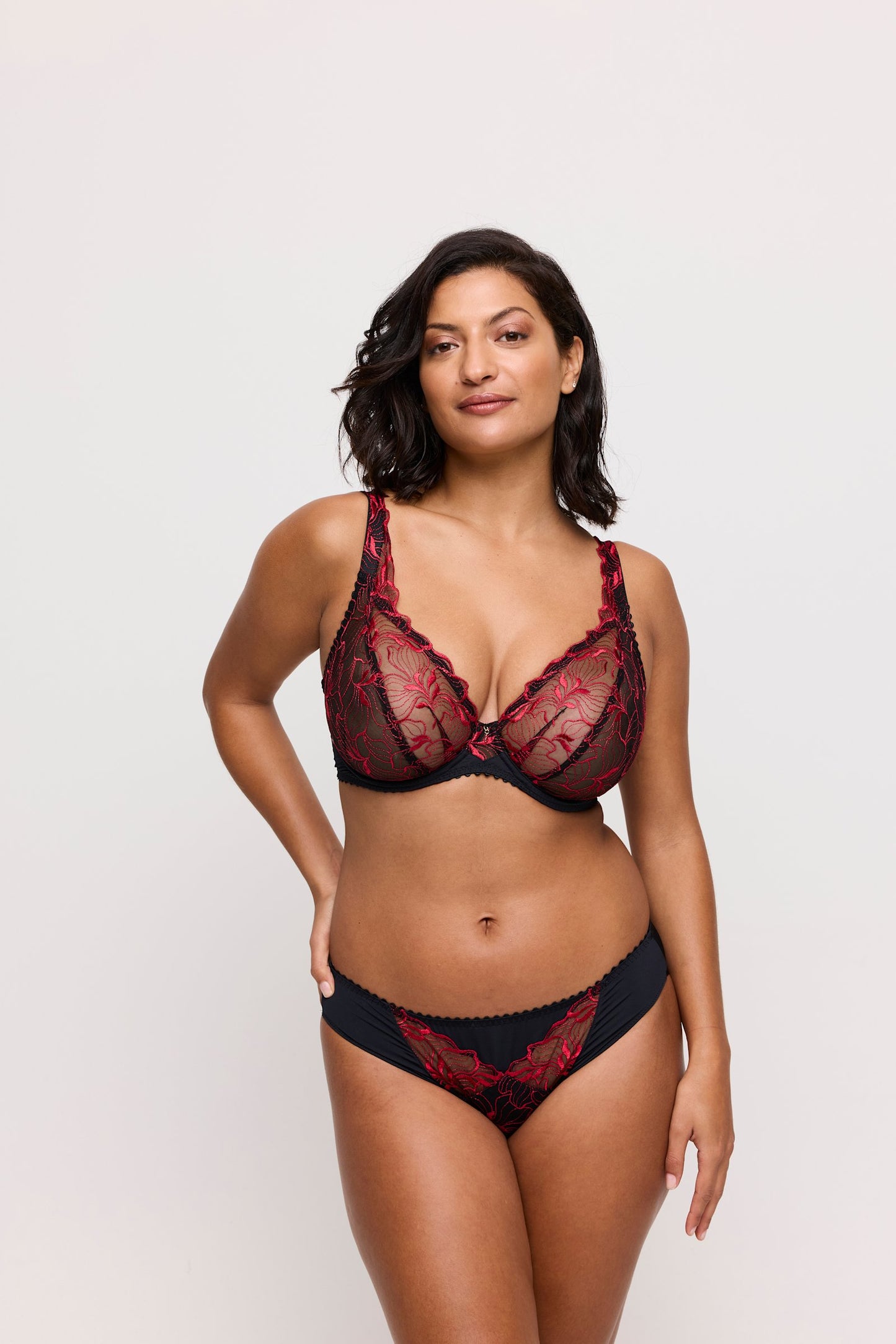PrimaDonna Springdale Rio Brief on model in Black Rose
