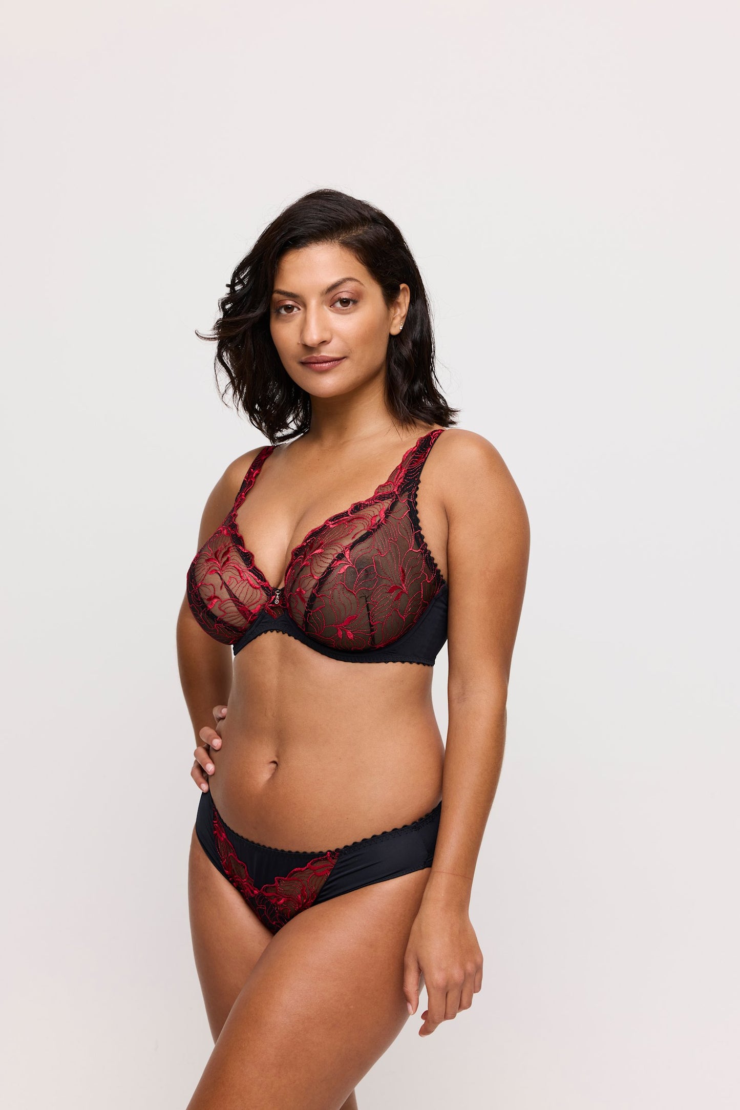 PrimaDonna Springdale Rio Brief on model in Black Rose