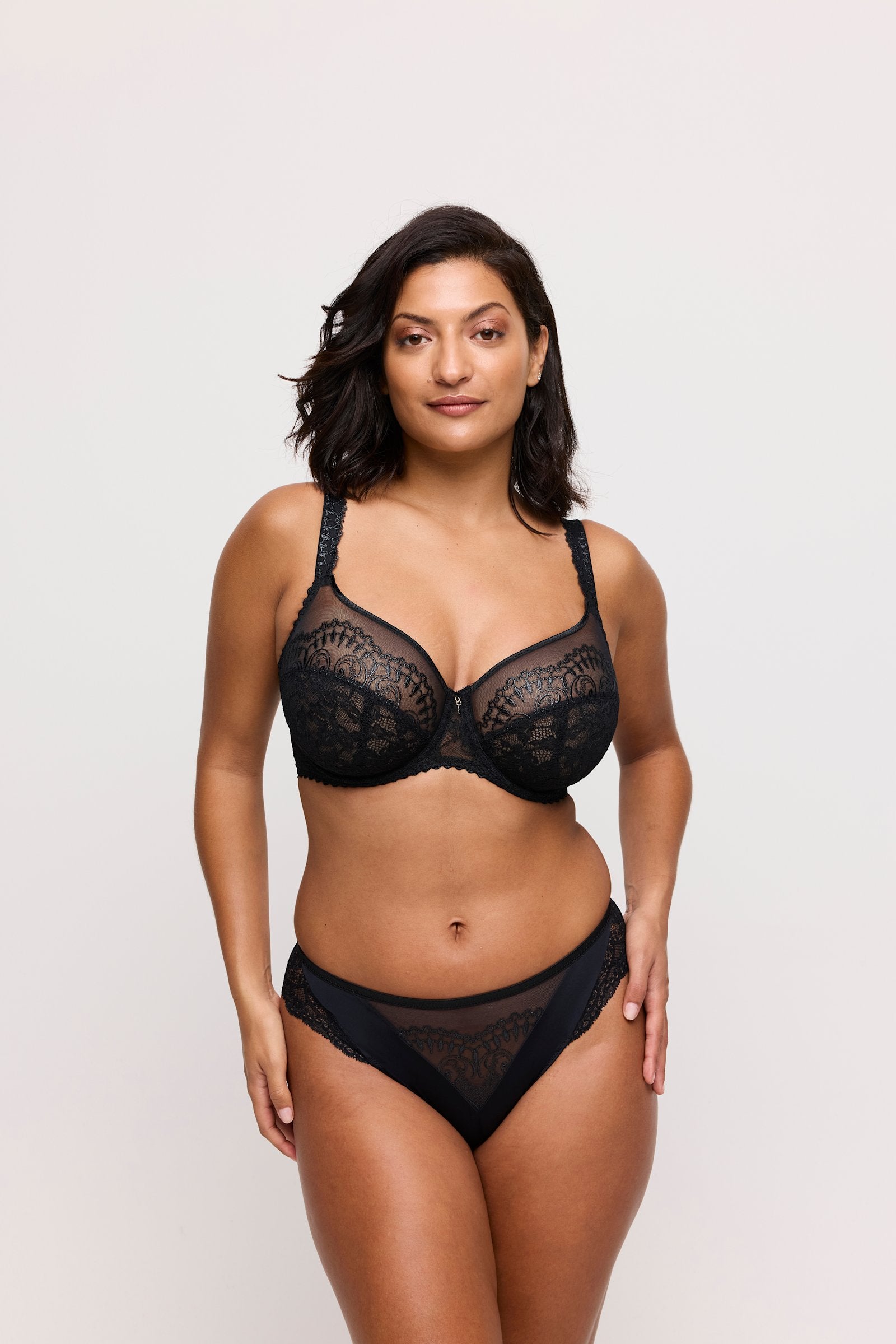 PrimaDonna Shimla Thong on model in Black