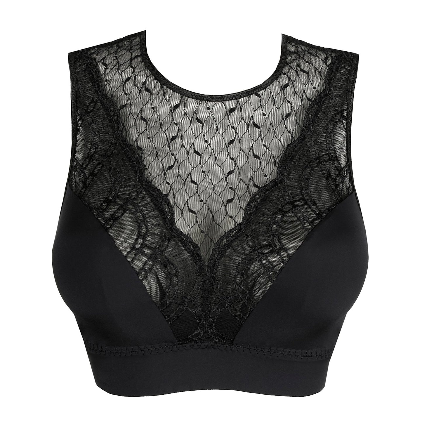 PrimaDonna Naica Bralette flat lay in Black