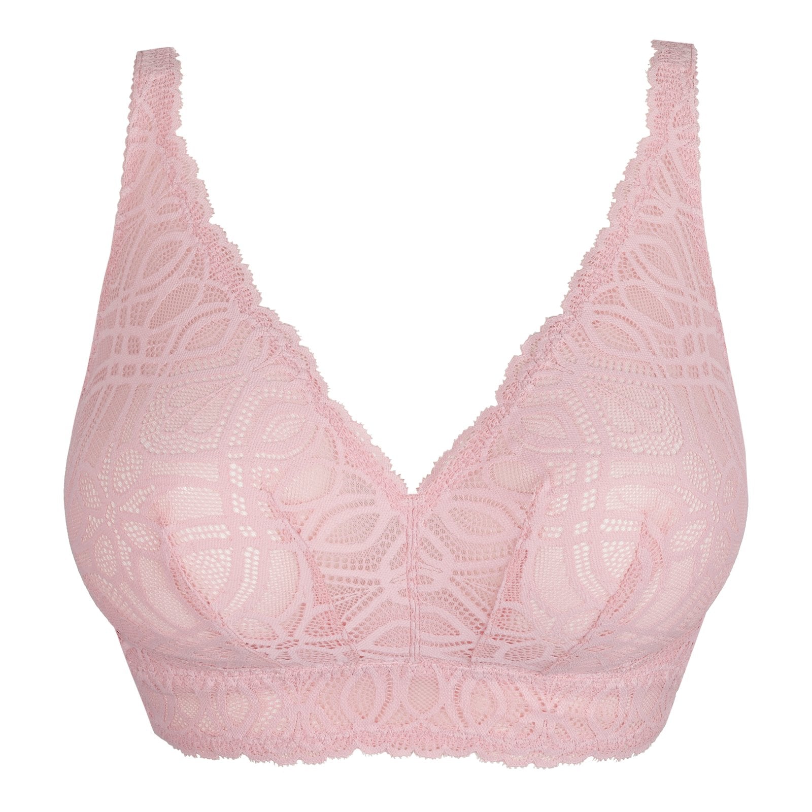 PrimaDonna Salerno Bralette flat lay in Spring Rose