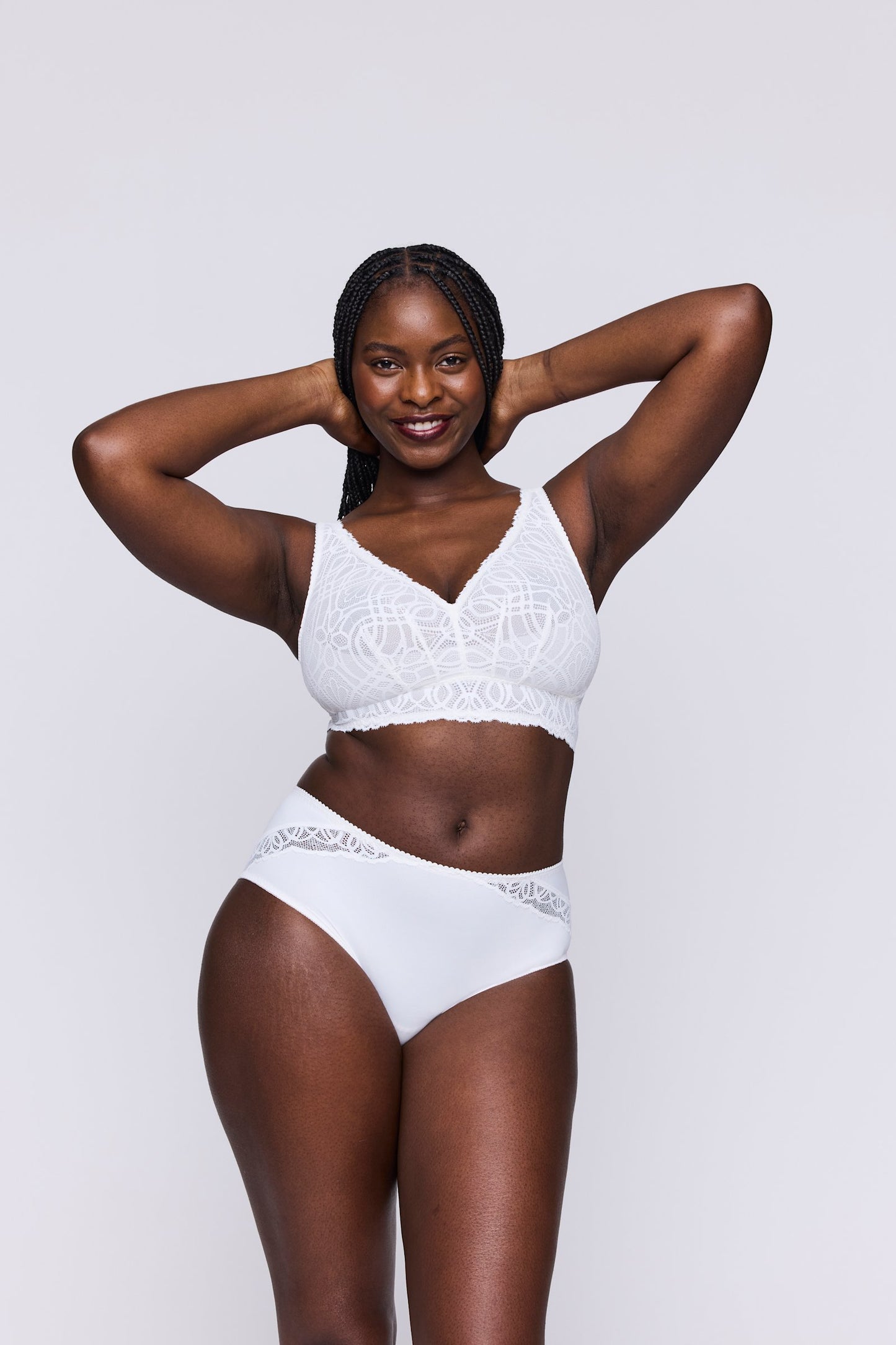 PrimaDonna Salerno Bralette on model in Natural