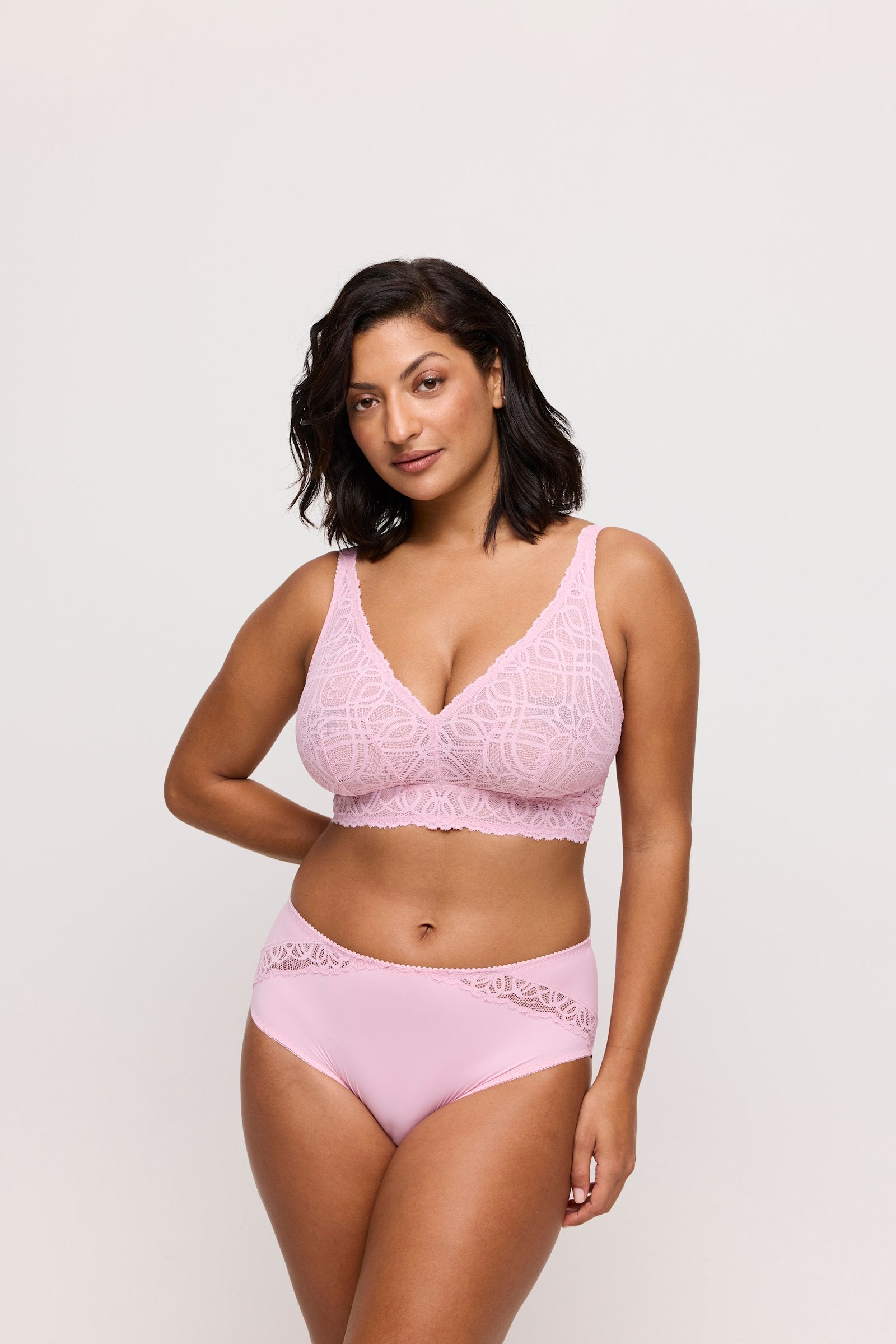 PrimaDonna Salerno Full Brief on model in Spring Rose