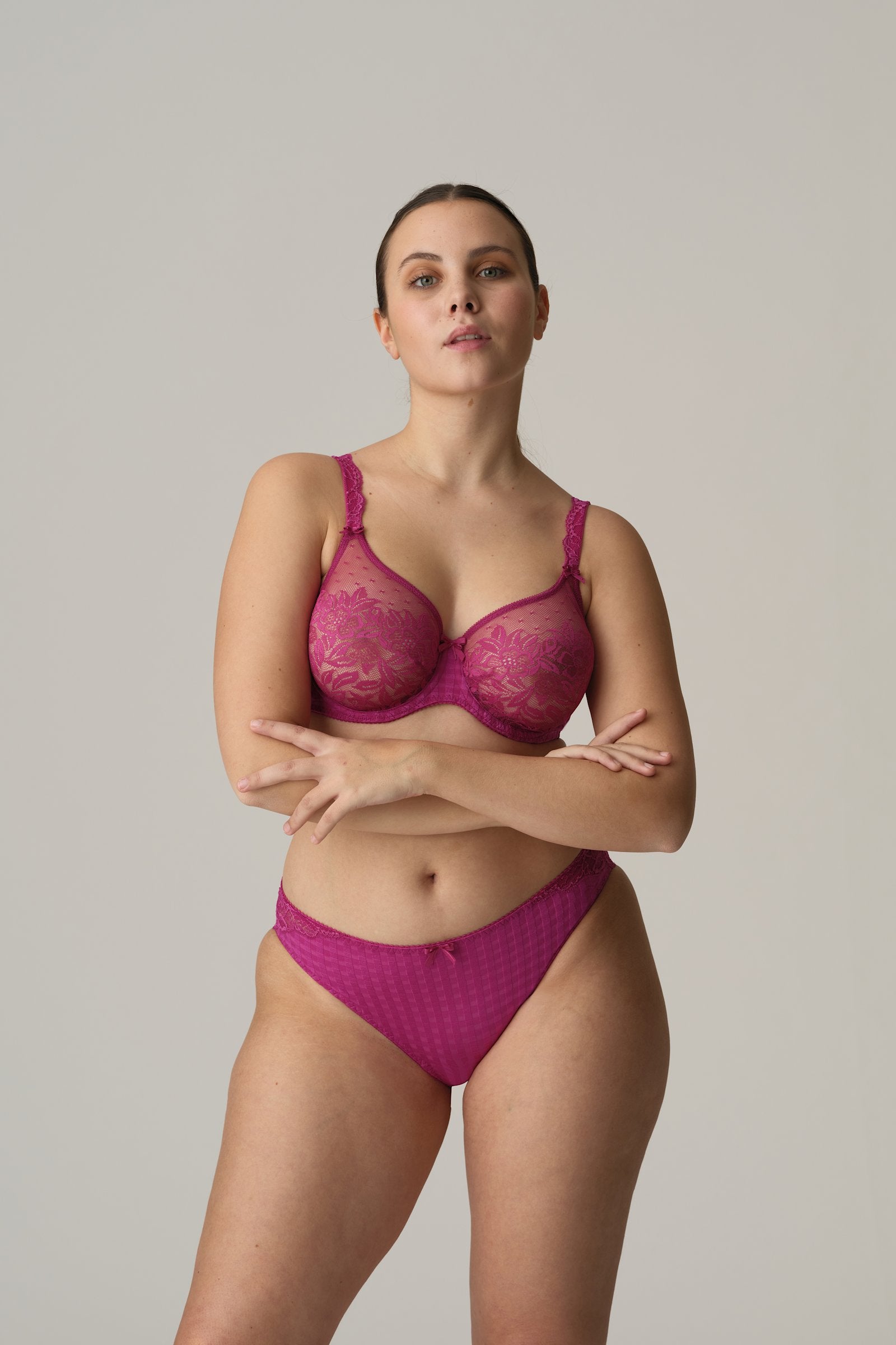 PrimaDonna Madison Rio Brief on model in Fuchsia Fiesta
