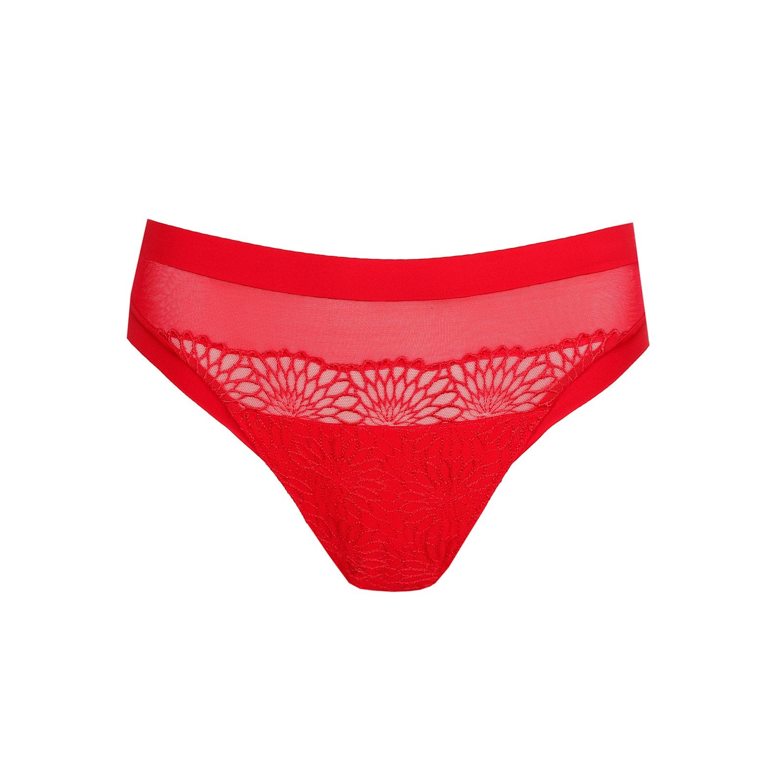 PrimaDonna Sophora Rio Brief flat lay in True Red
