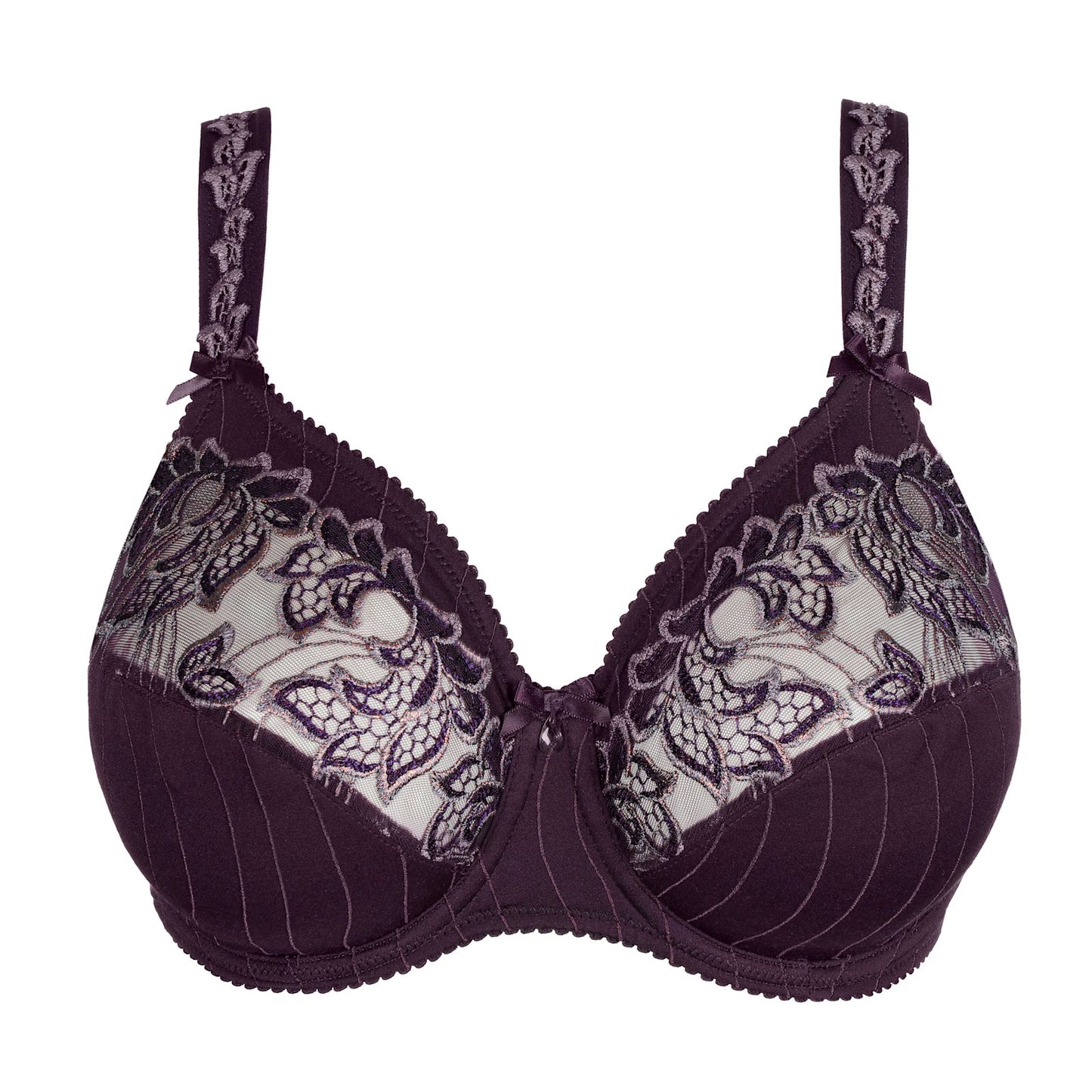 PrimaDonna Deauville Full Cup Bra flat lay in Amethyst Gem