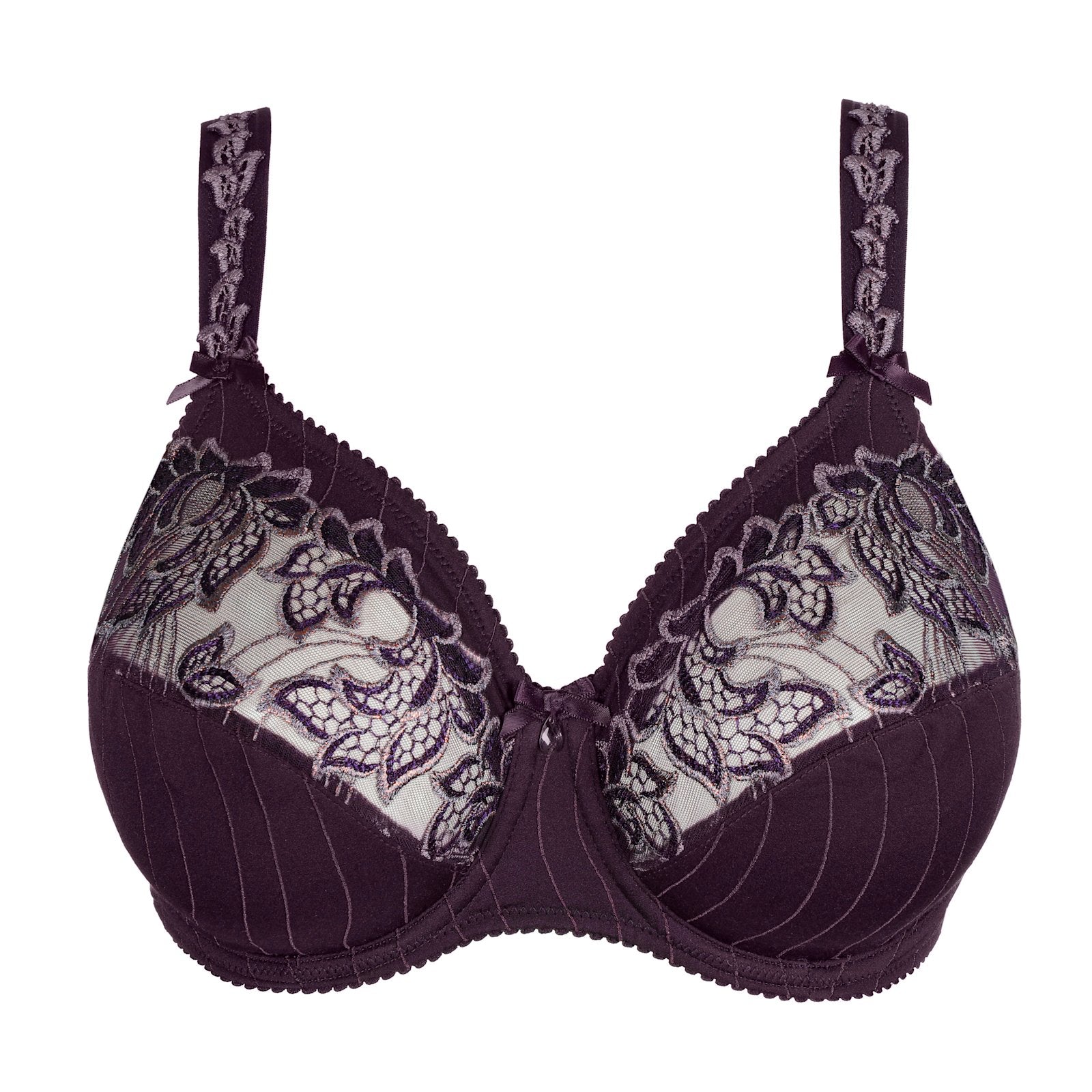 PrimaDonna Deauville Full Cup Bra flat lay in Amethyst Gem