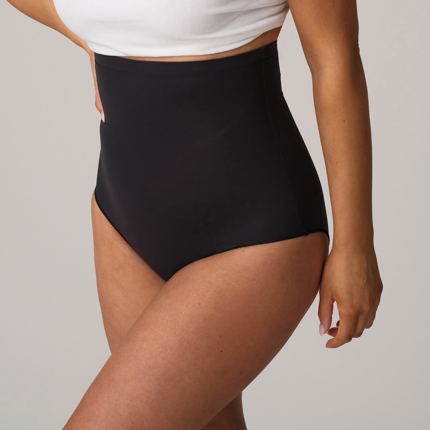 PrimaDonna Perle Shapewear High Brief in Charcoal