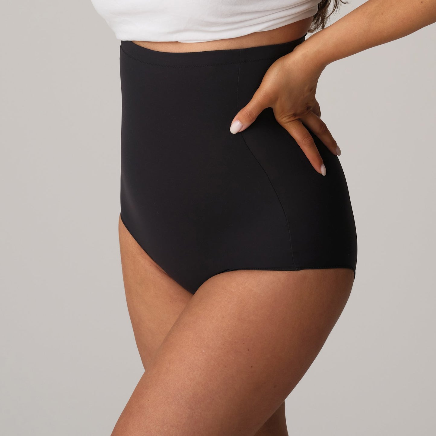 PrimaDonna Perle Shapewear High Brief in Charcoal