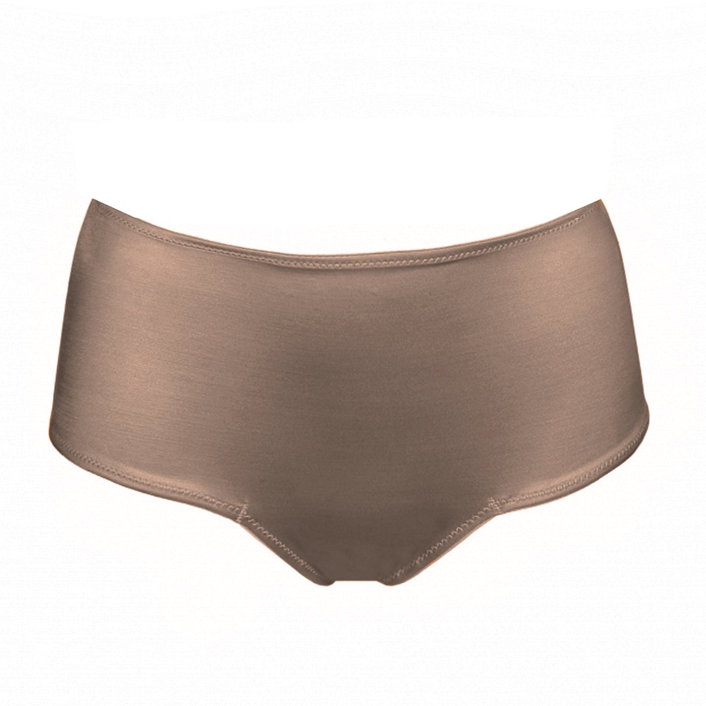 PrimaDonna Satin Full Brief flat lay in Ebony