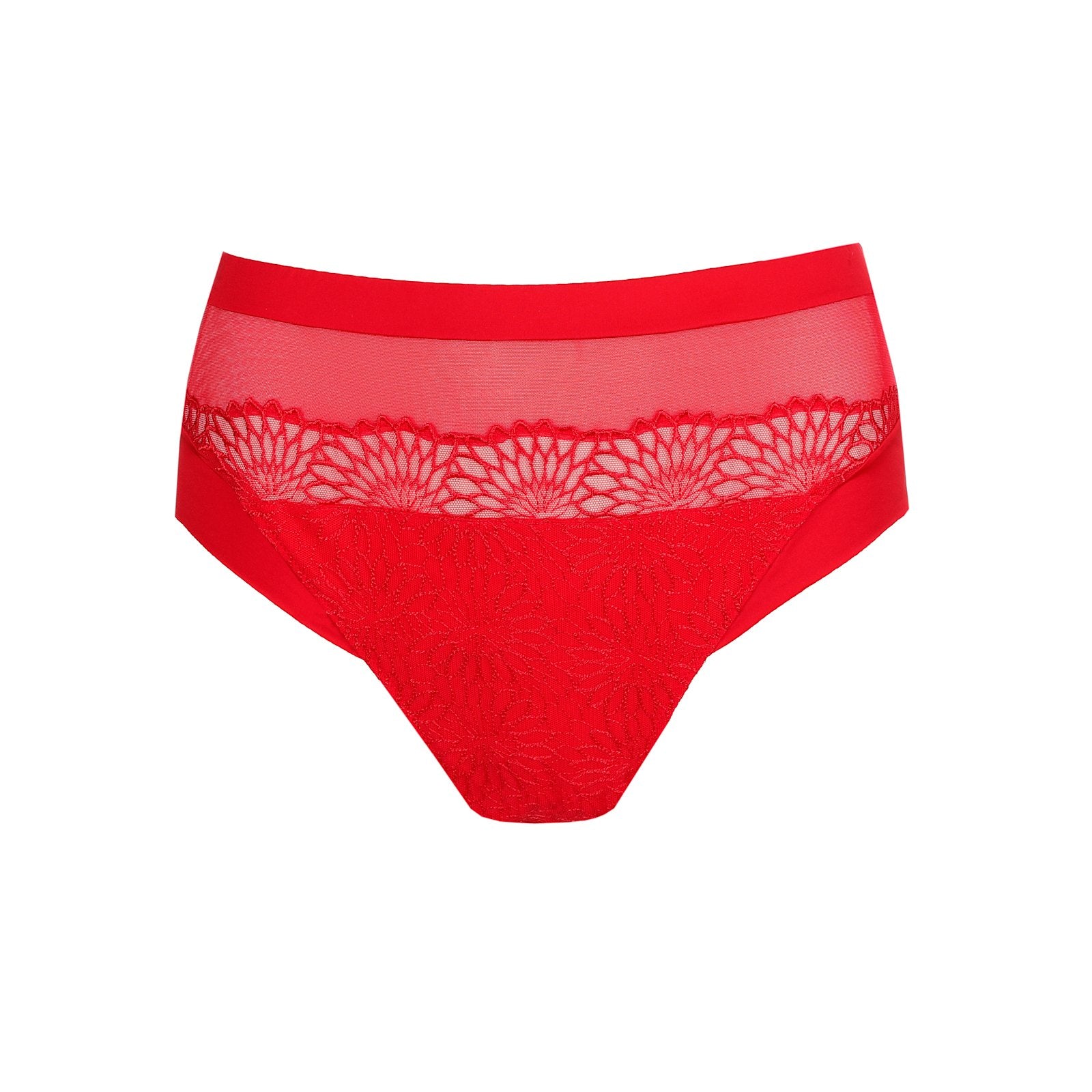 PrimaDonna Sophora Full Brief flat lay in True Red
