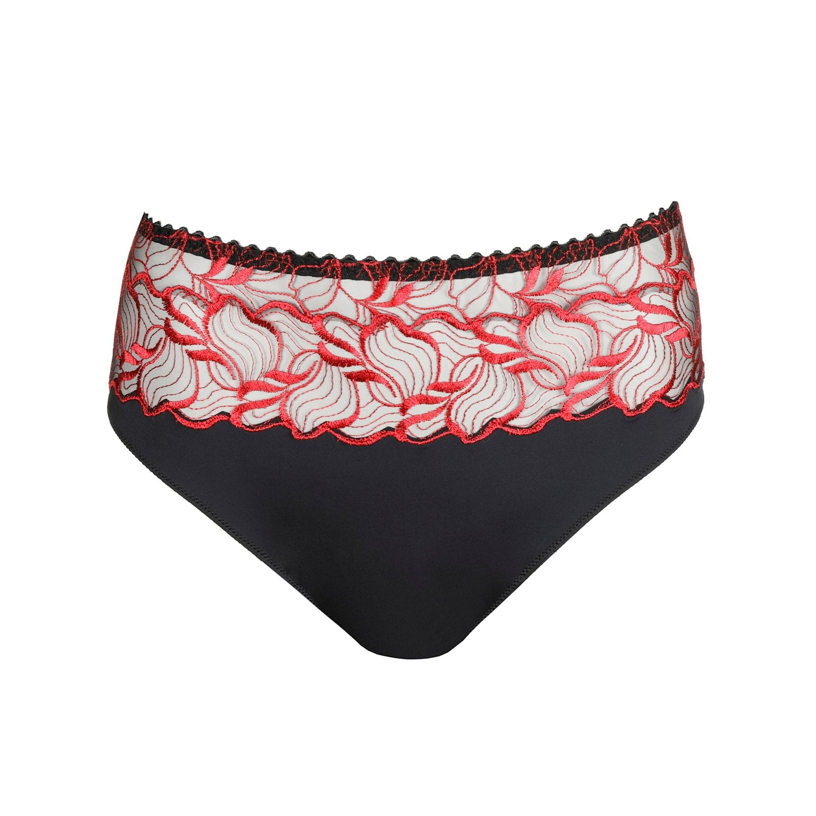 PrimaDonna Springdale Full Brief flat lay in Black Rose
