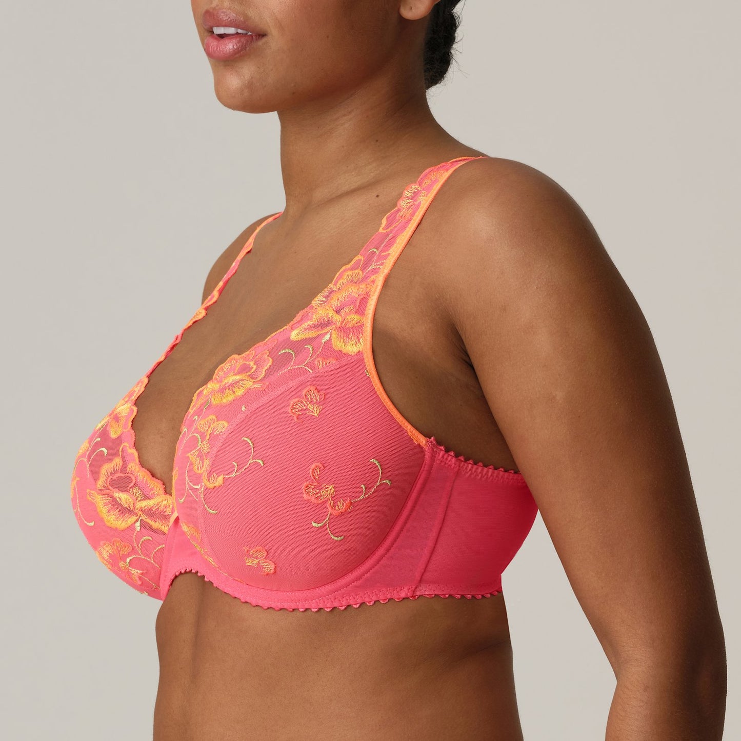 PrimaDonna Devdaha Padded Plunge Bra in Tropicana