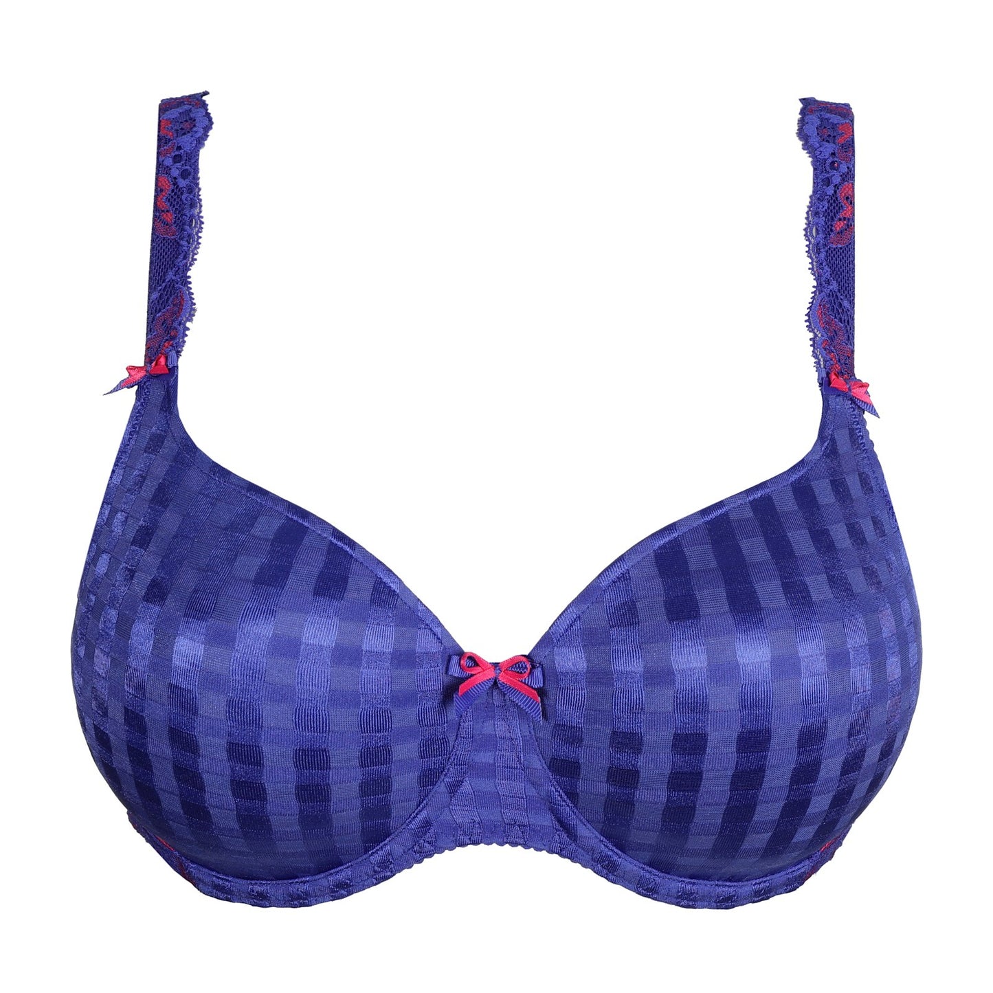 PrimaDonna Madison Plunge Bra flat lay in Blueberry Kiss
