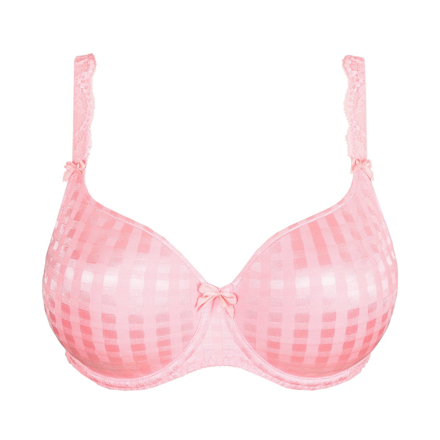 PrimaDonna Madison Plunge Bra flat lay in Pink Parfait