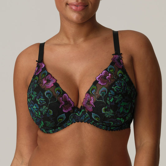 PrimaDonna San Angel Plunge Bra in Peacock Feather