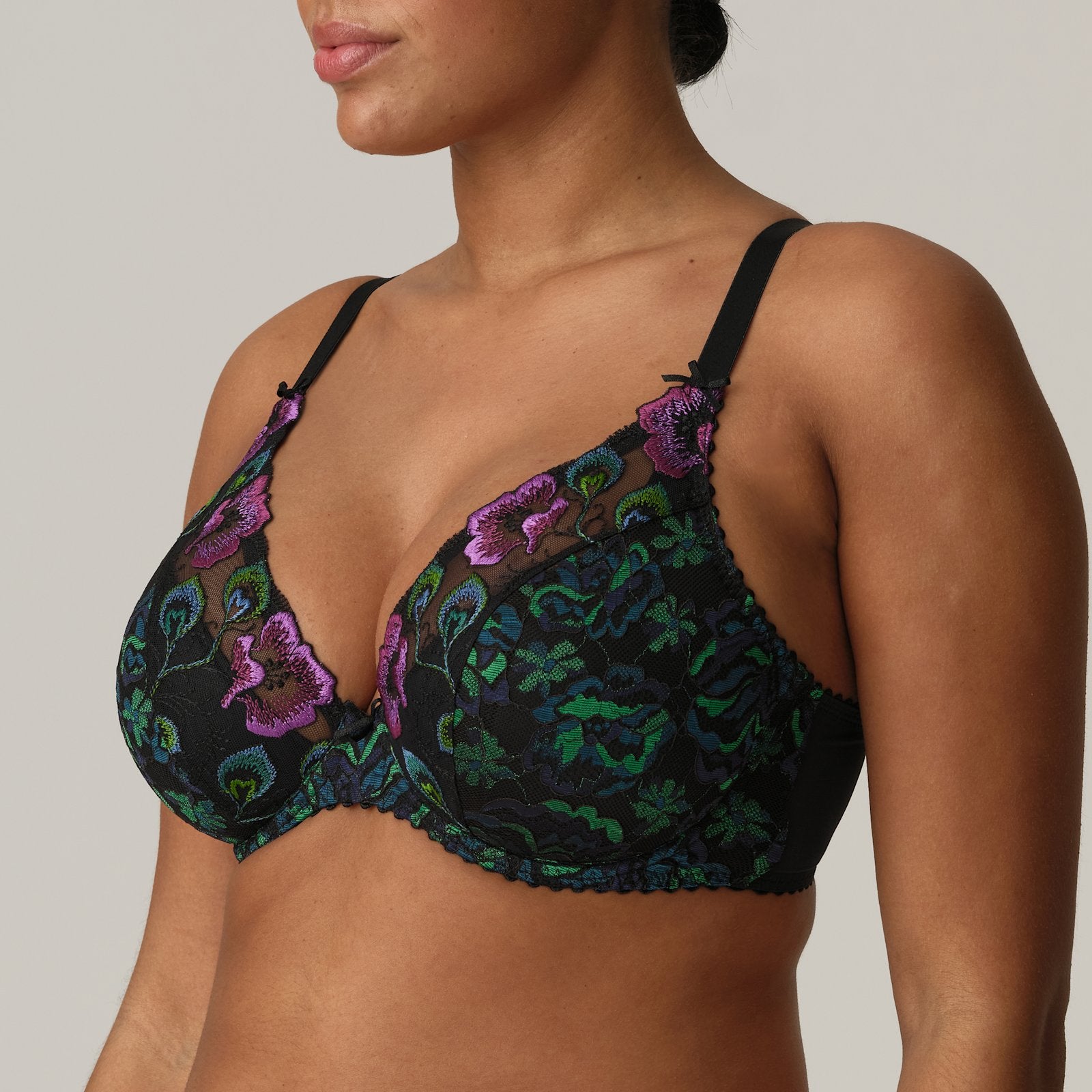 PrimaDonna San Angel Plunge Bra in Peacock Feather