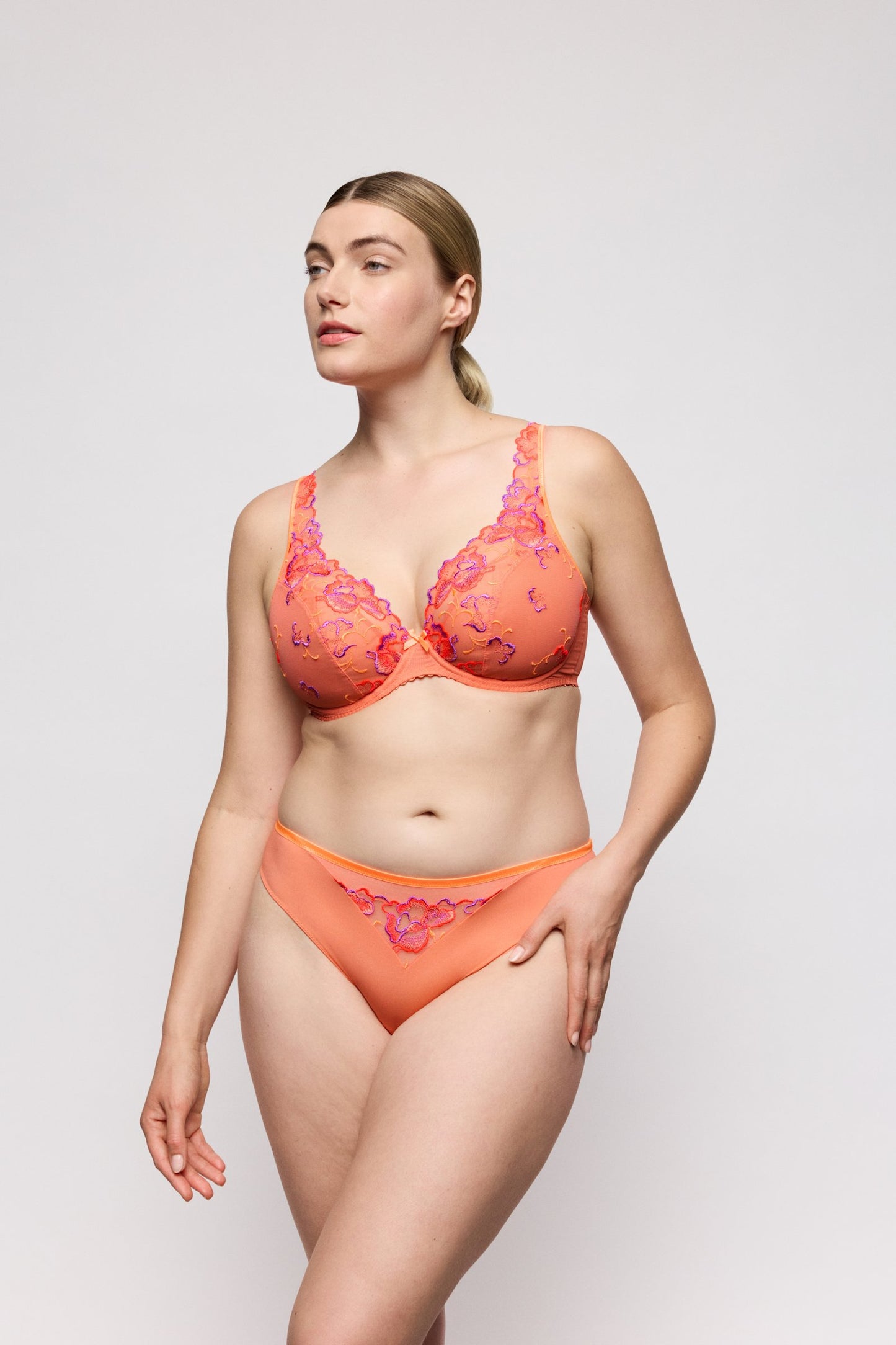 PrimaDonna Devdaha Rio Brief on model in Sunset Blush