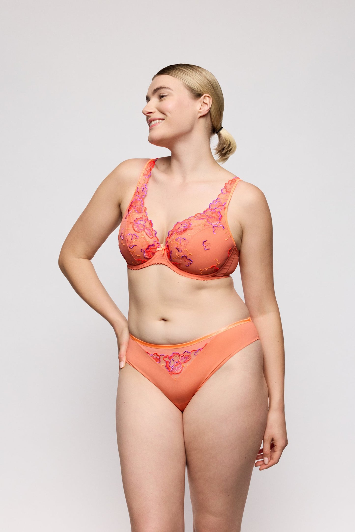 PrimaDonna Devdaha Rio Brief on model in Sunset Blush