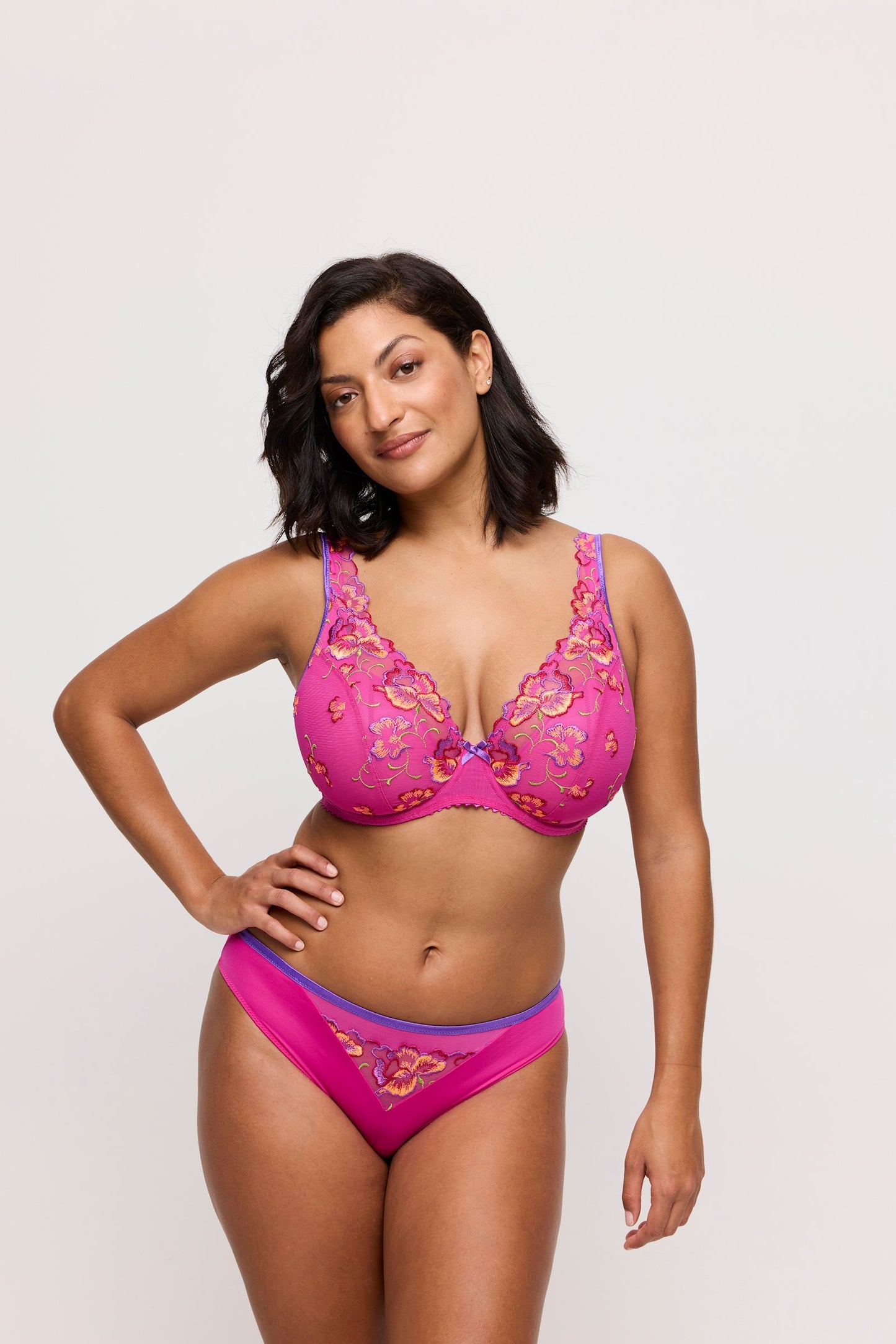 PrimaDonna Devdaha Rio Brief on model in Very Berry