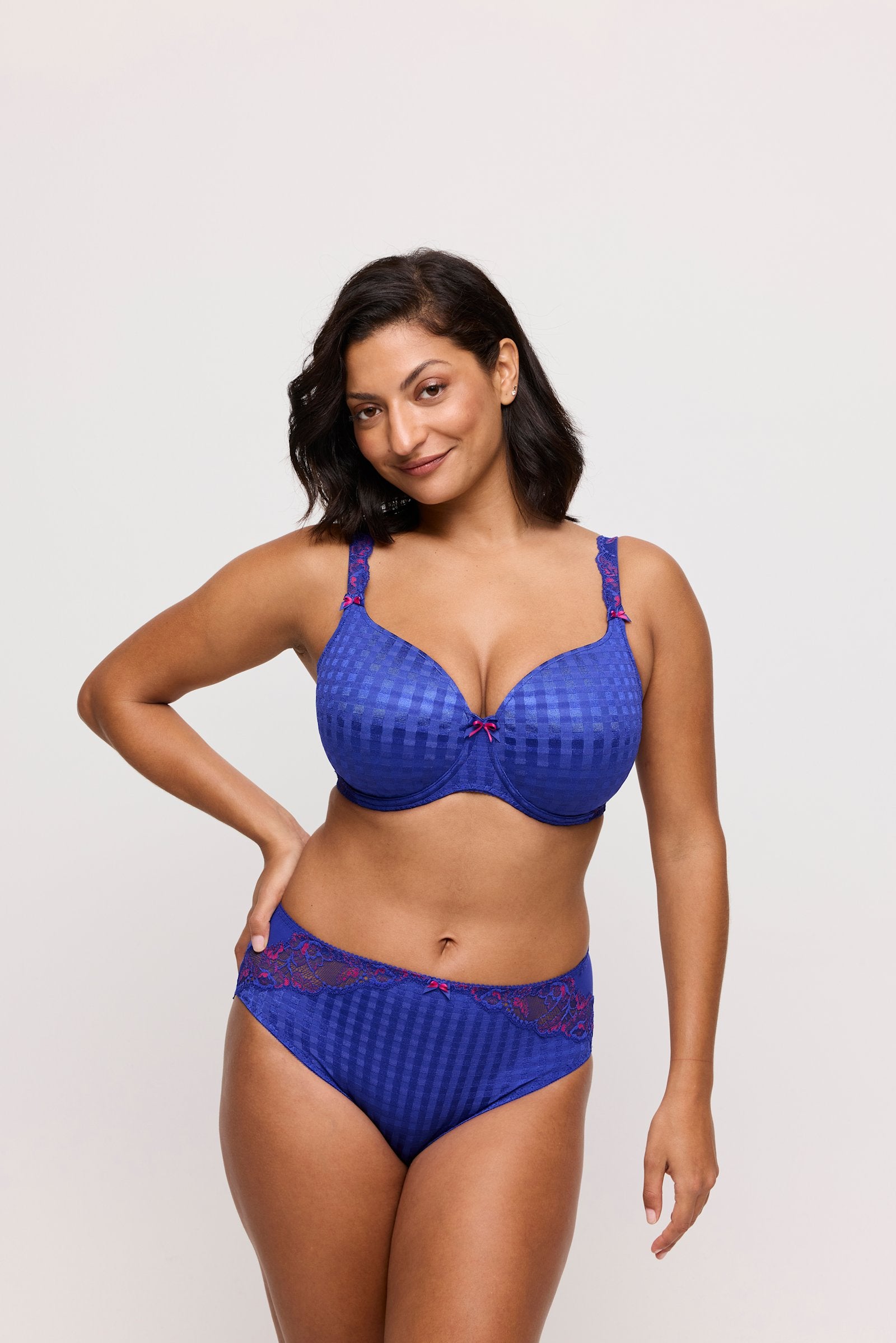 PrimaDonna Madison Full Brief on model in Blueberry Kiss