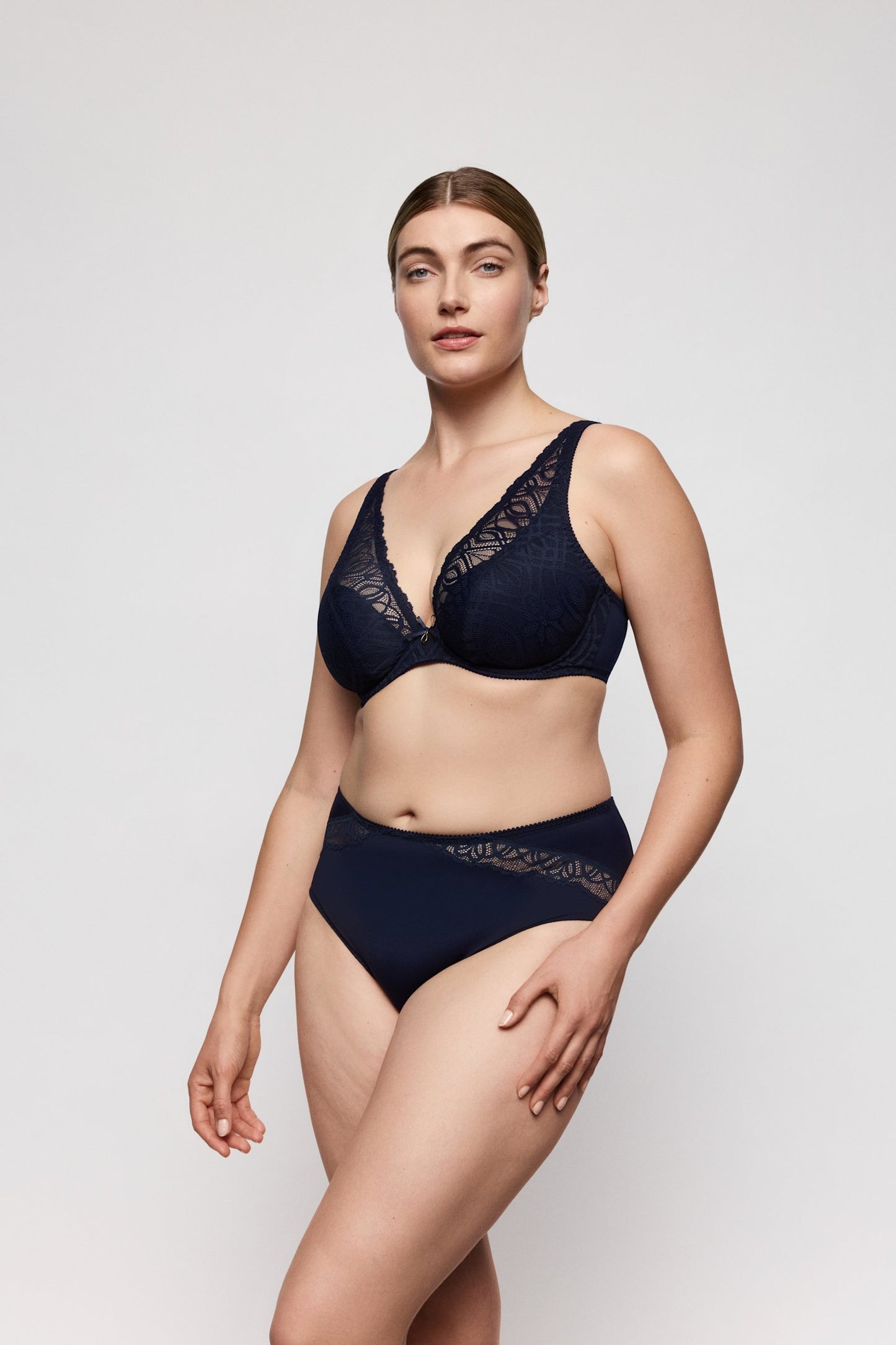 PrimaDonna Salerno Full Brief on model in Midnight Blue