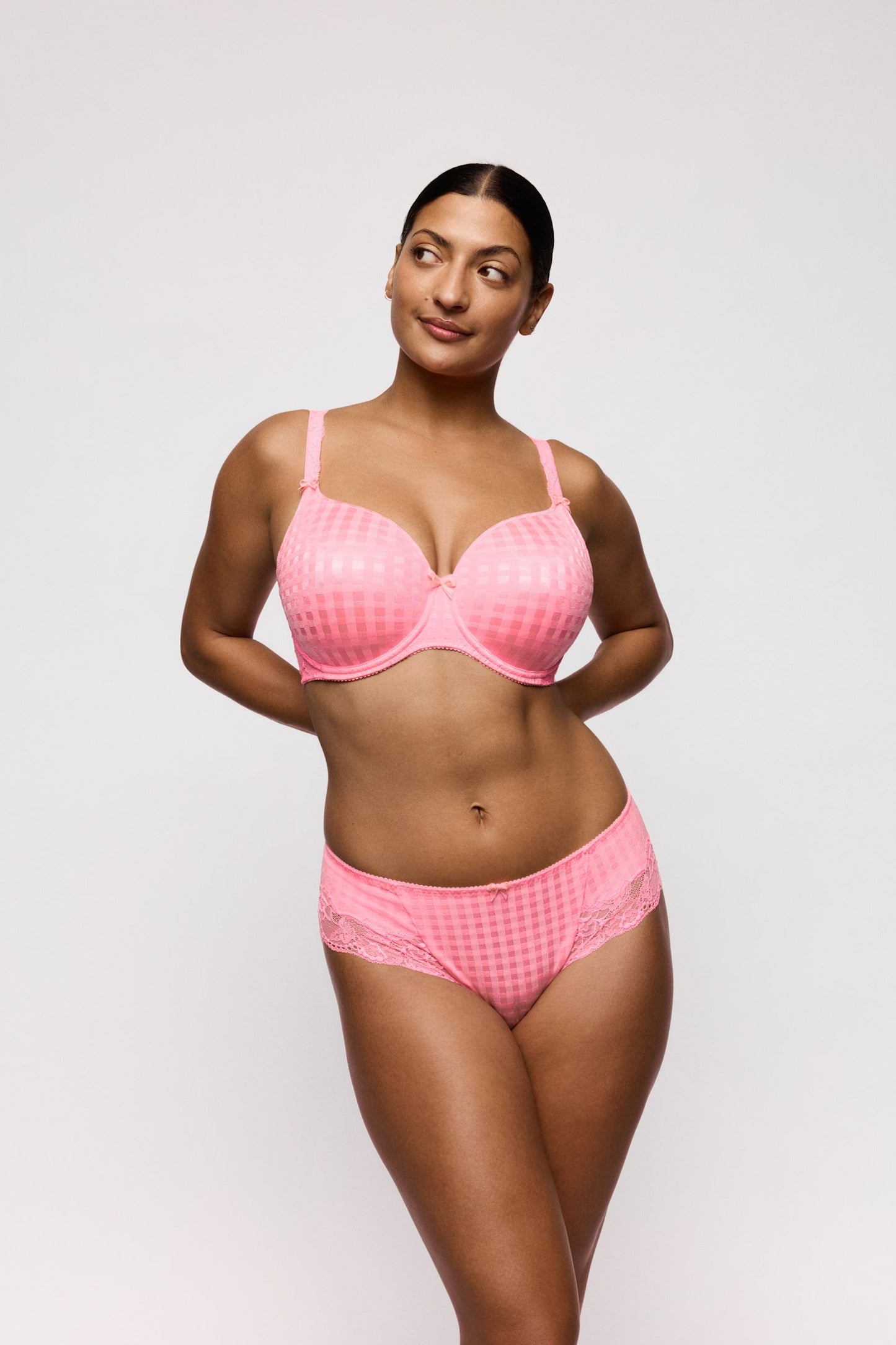 PrimaDonna Madison Hotpant on model in Pink Parfait
