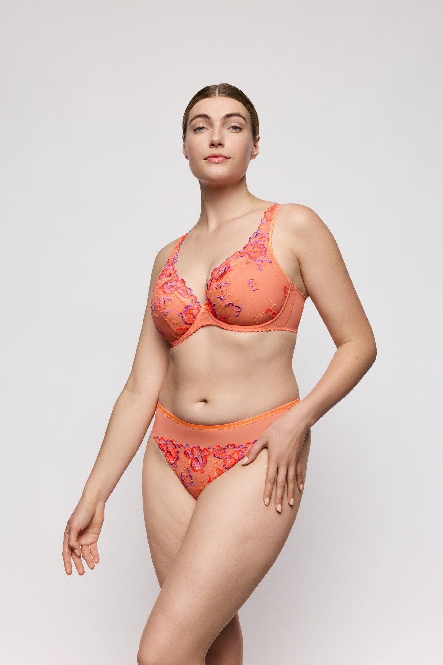 PrimaDonna Devdaha Thong on model in Sunset Blush
