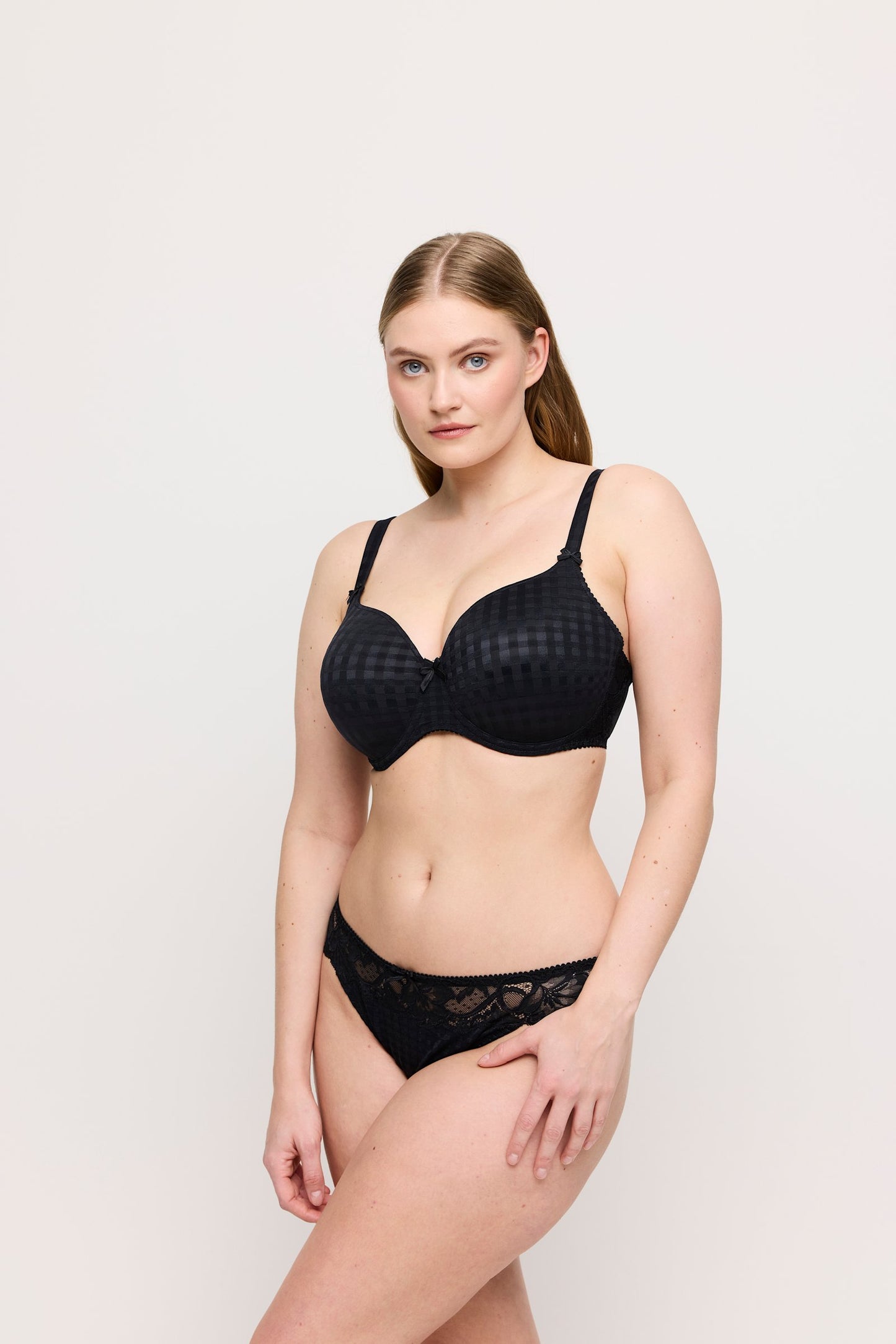 PrimaDonna Madison Thong on model in Black