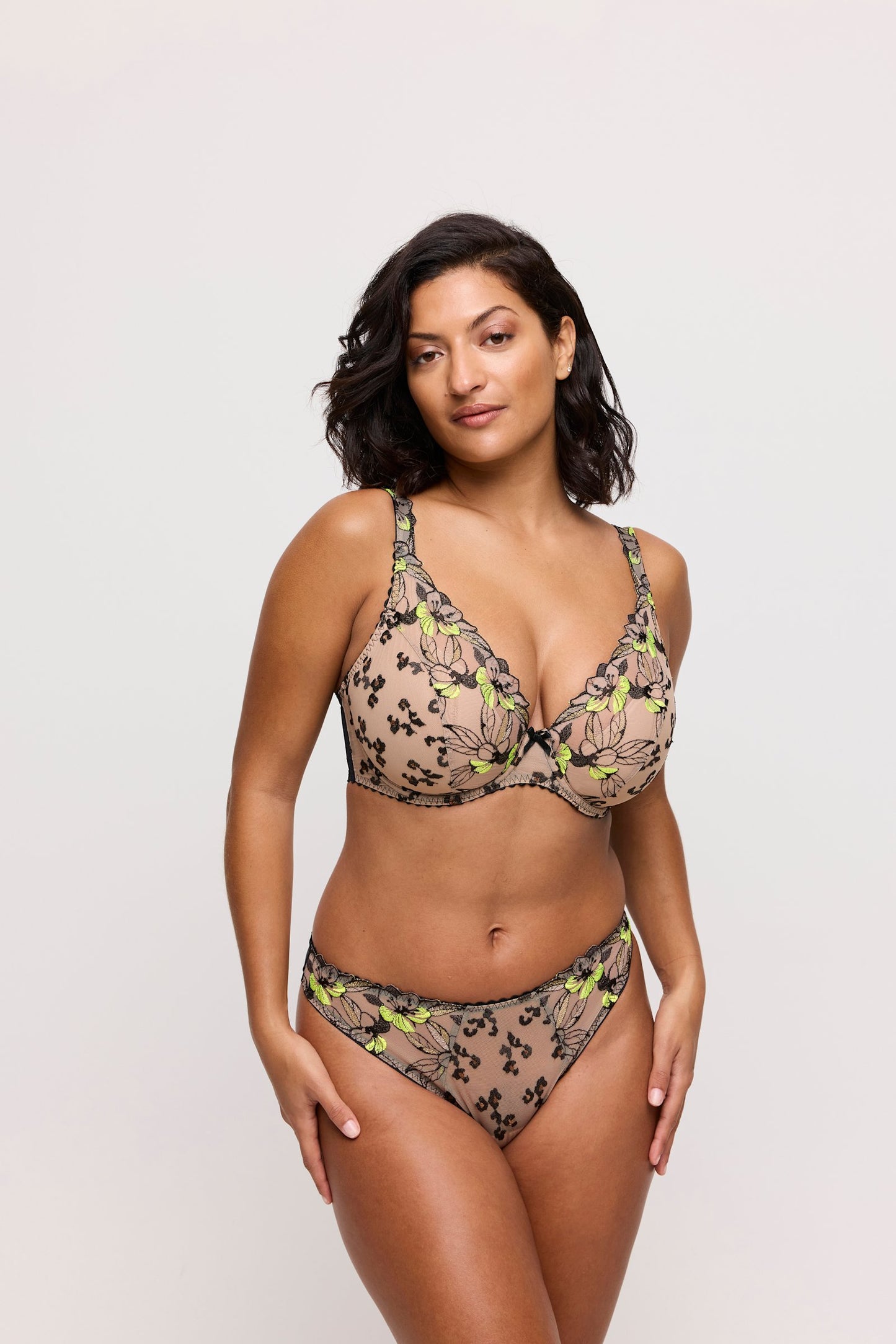 PrimaDonna Manali Thong on model in Wild Bloom